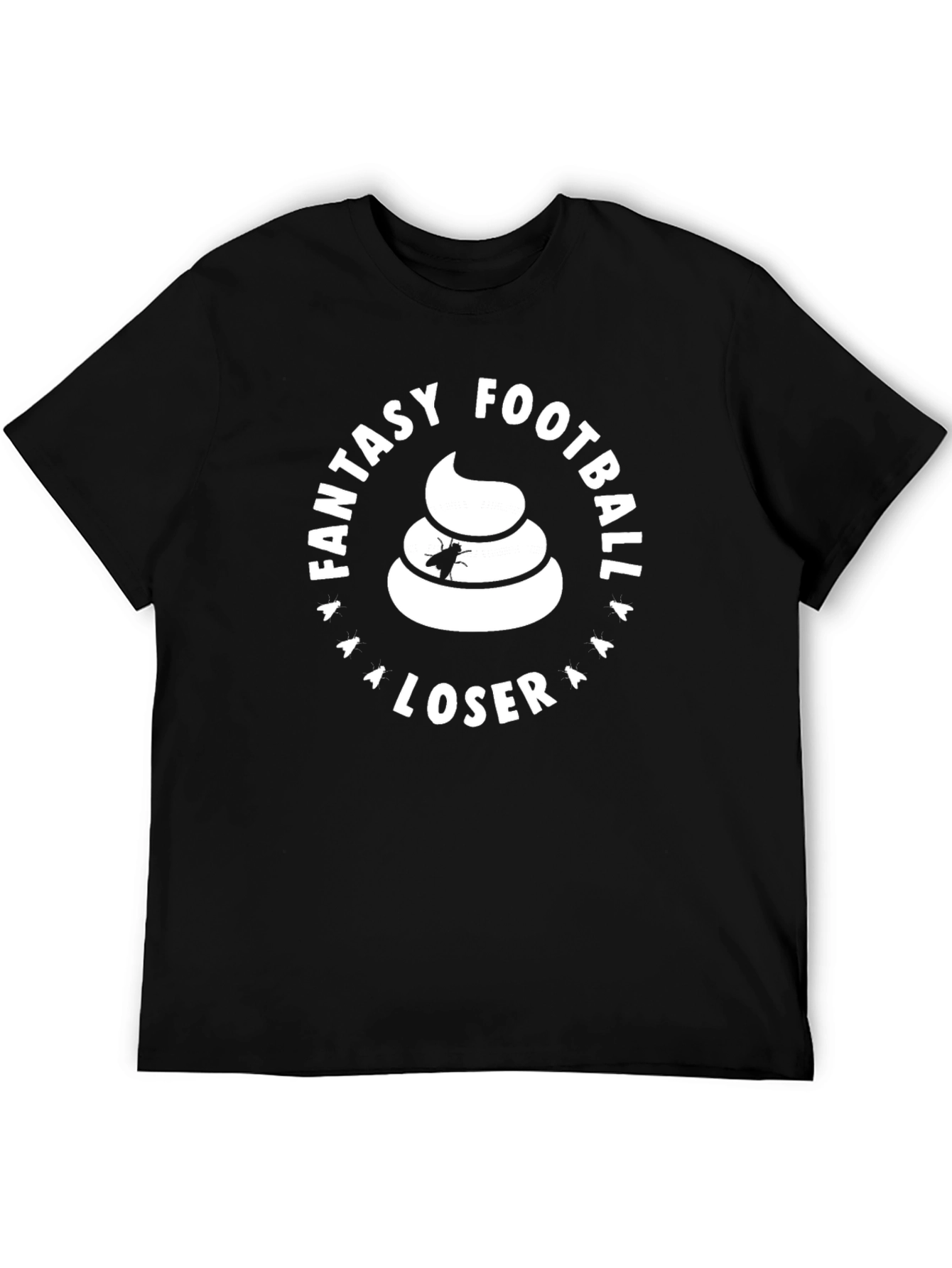 Black Fantasy Football Loser T-Shirt view 5