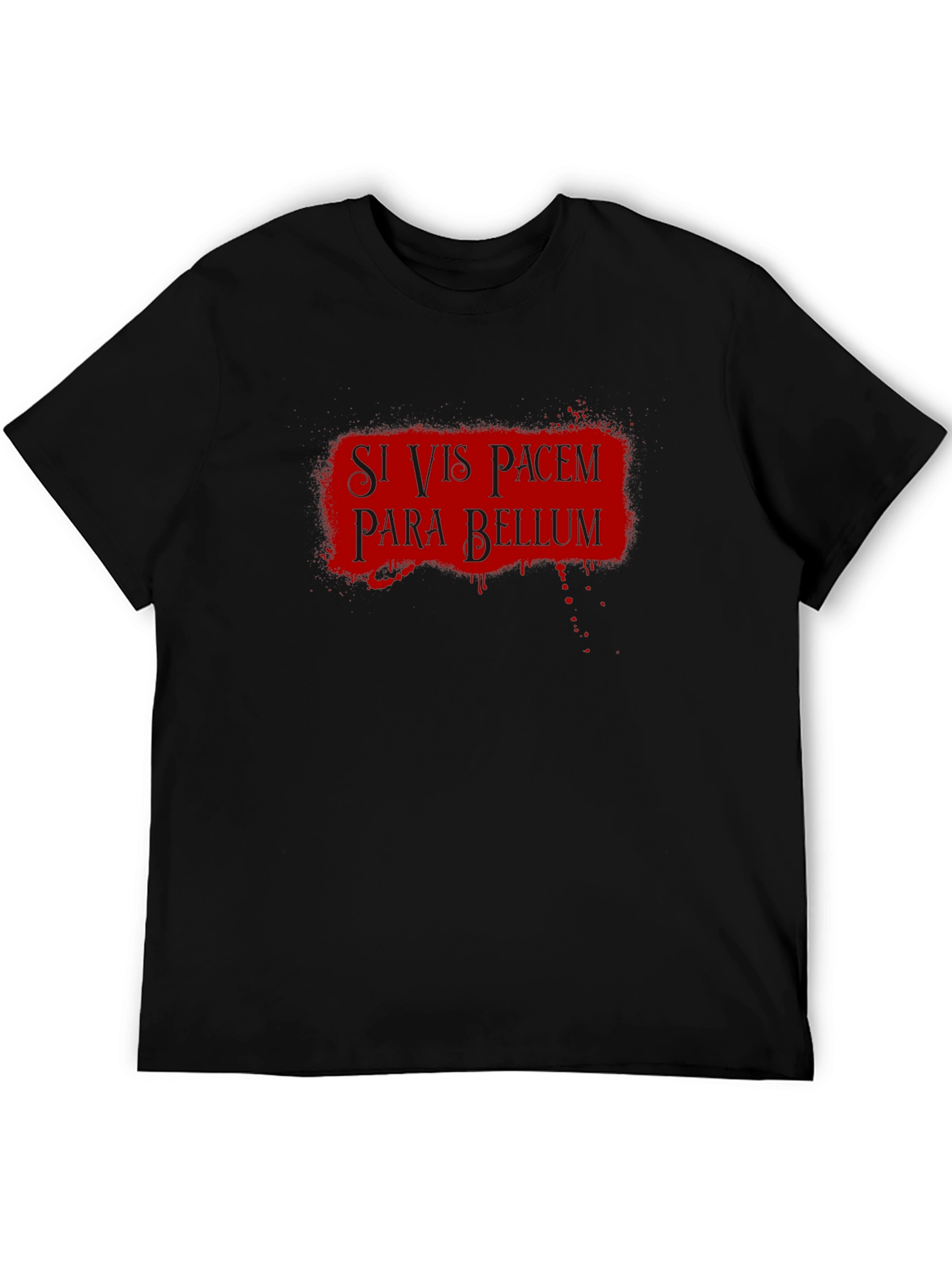 Black Si Vis Pacem Para Bellum T-Shirt - Latin Phrase view 5