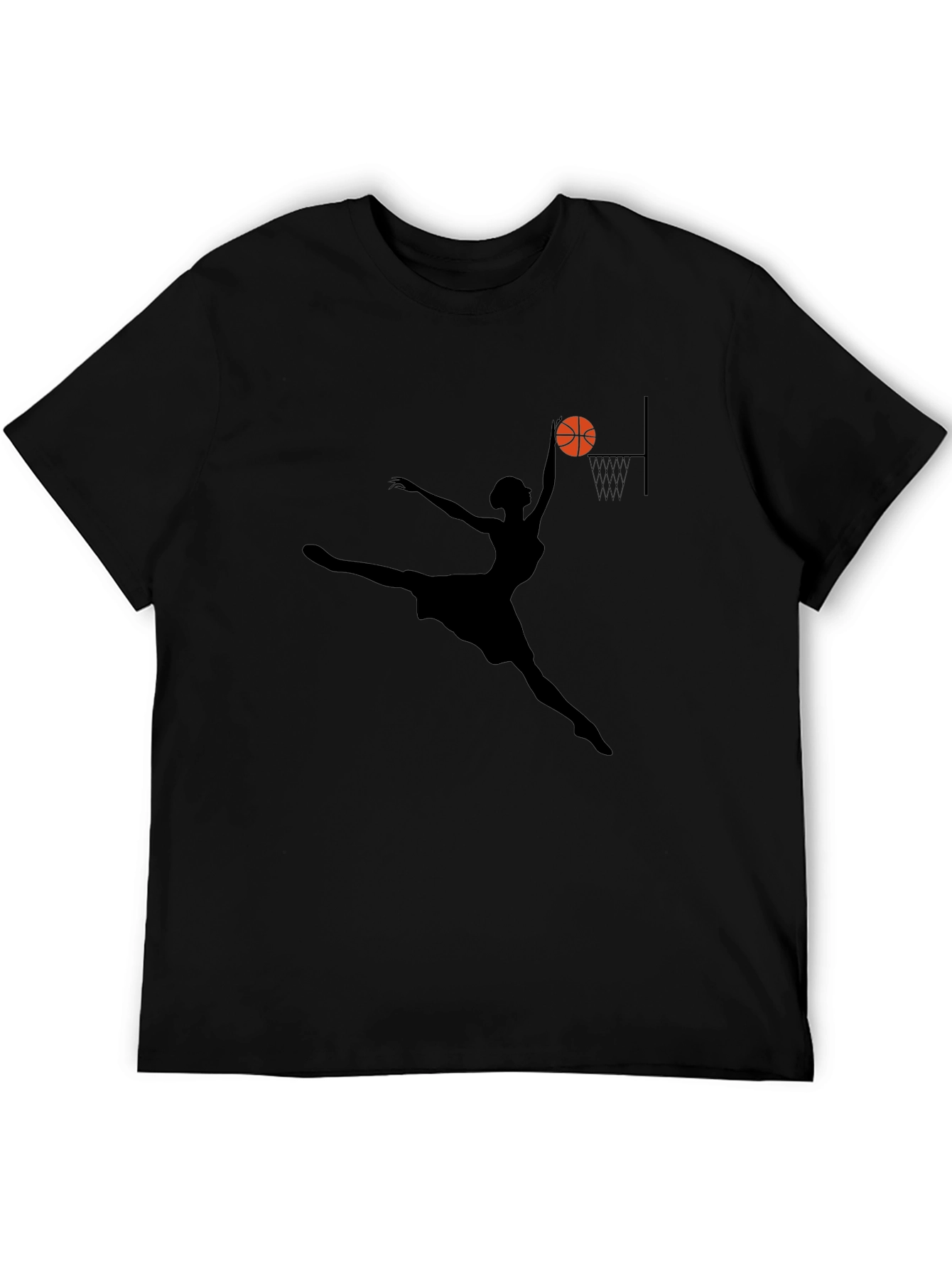 Basketball Silhouette Graphic T-Shirt - 5