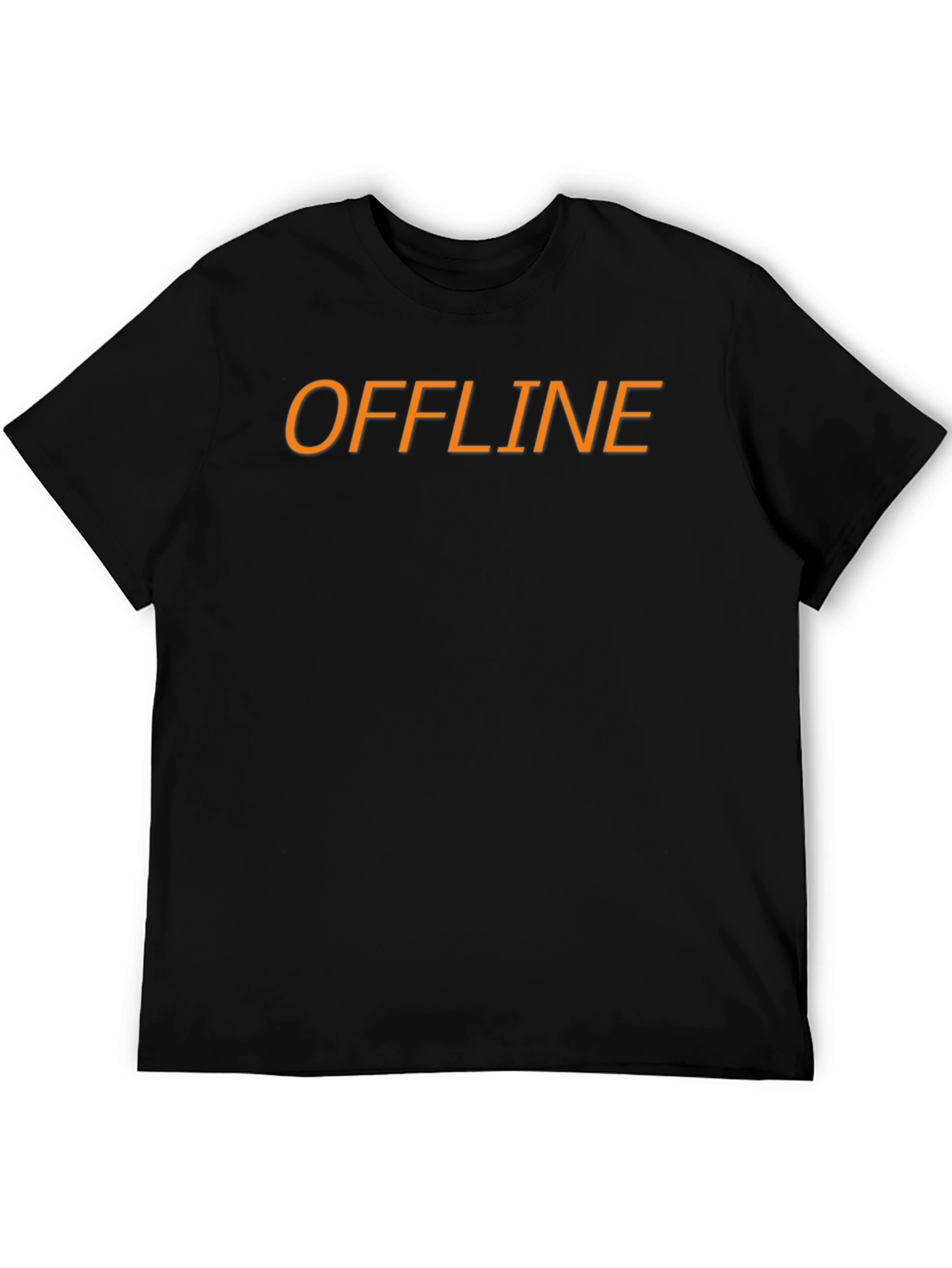 Black Offline Graphic Tee - Casual Black T-Shirt view 5