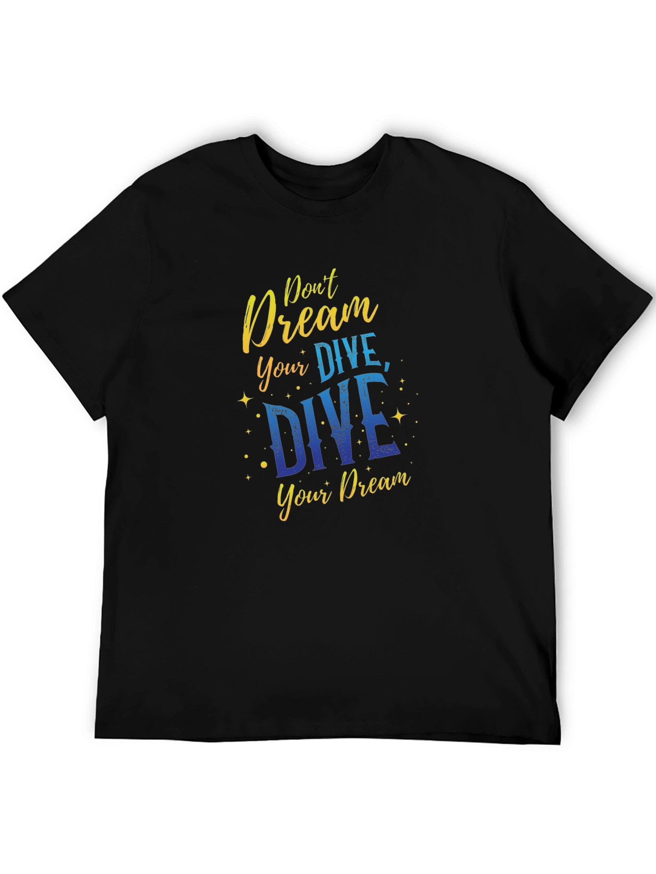 Black Dive Your Dream Black T-Shirt view 5