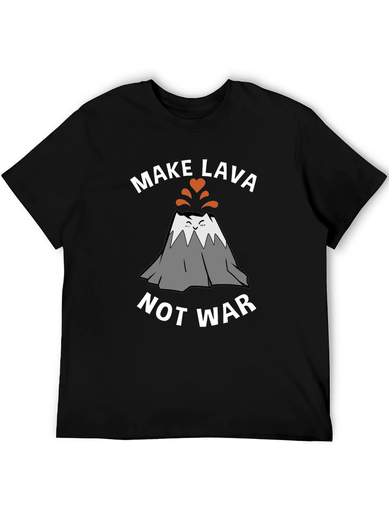 Black Make Lava Not War Graphic T-Shirt view 5
