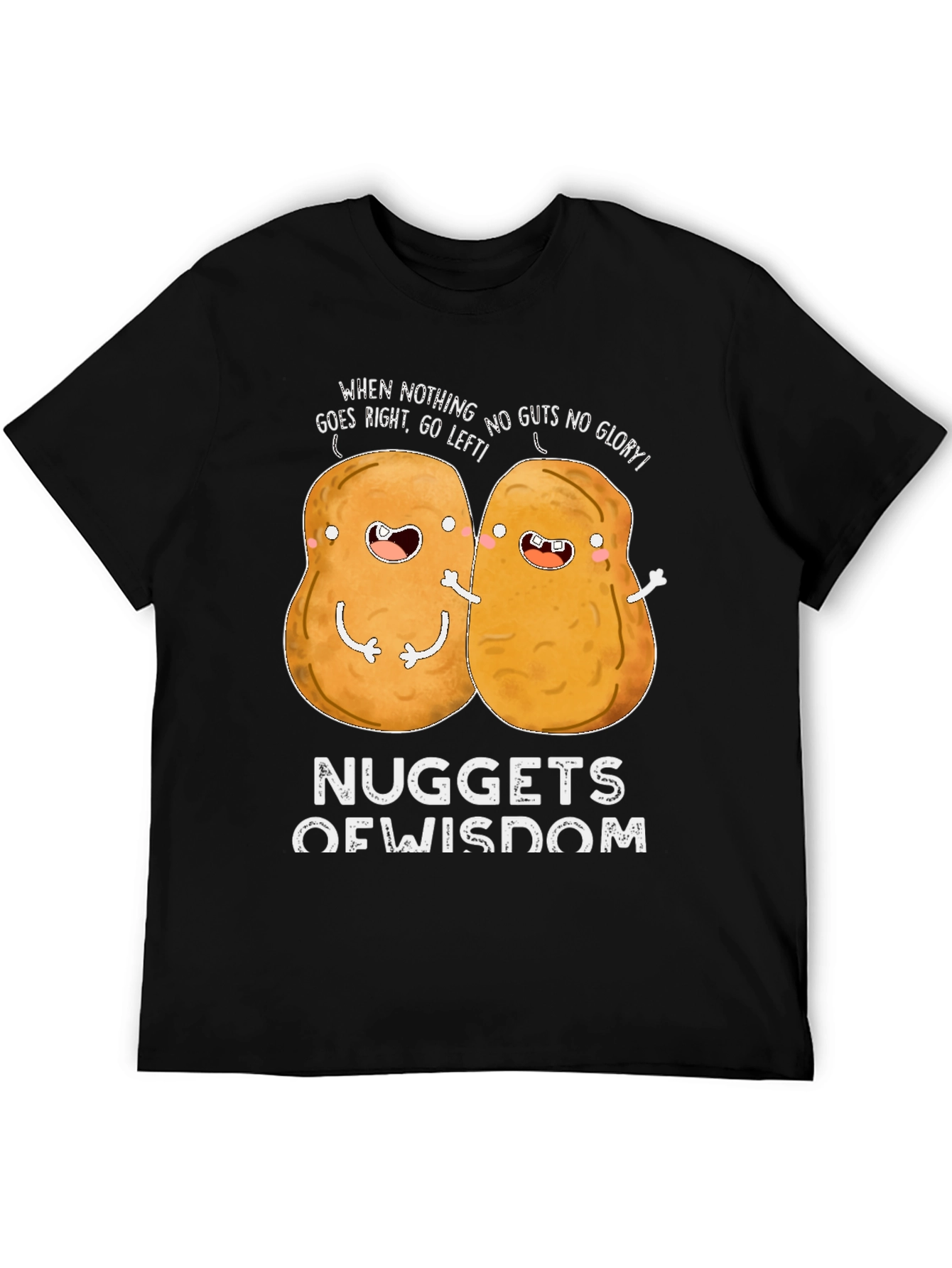 Black Nuggets of Wisdom Funny Graphic T-Shirt view 5