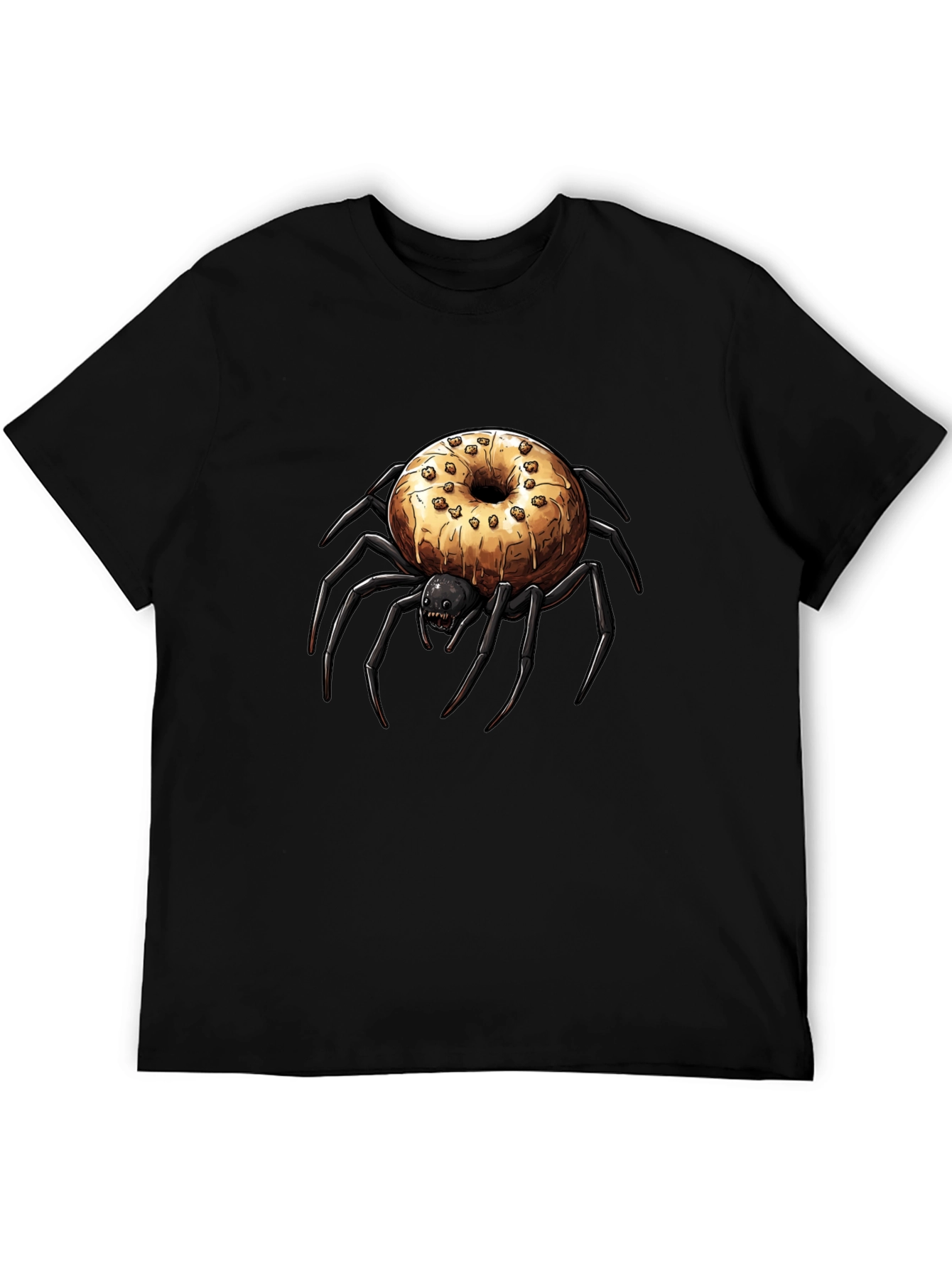 Black Donut Spider Graphic Tee - Unisex view 5