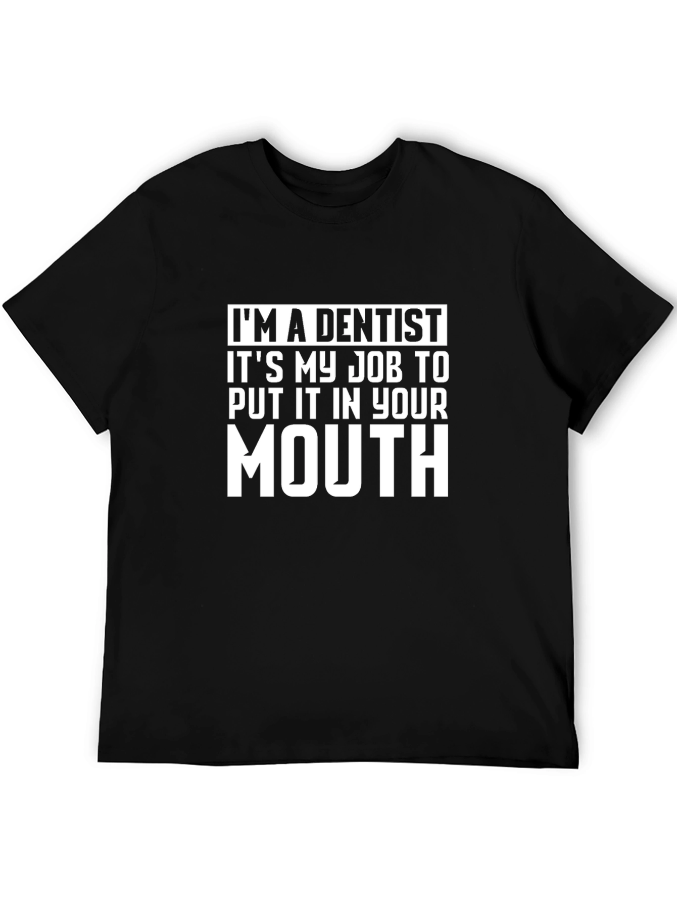 Black Dentist Job T-Shirt view 5