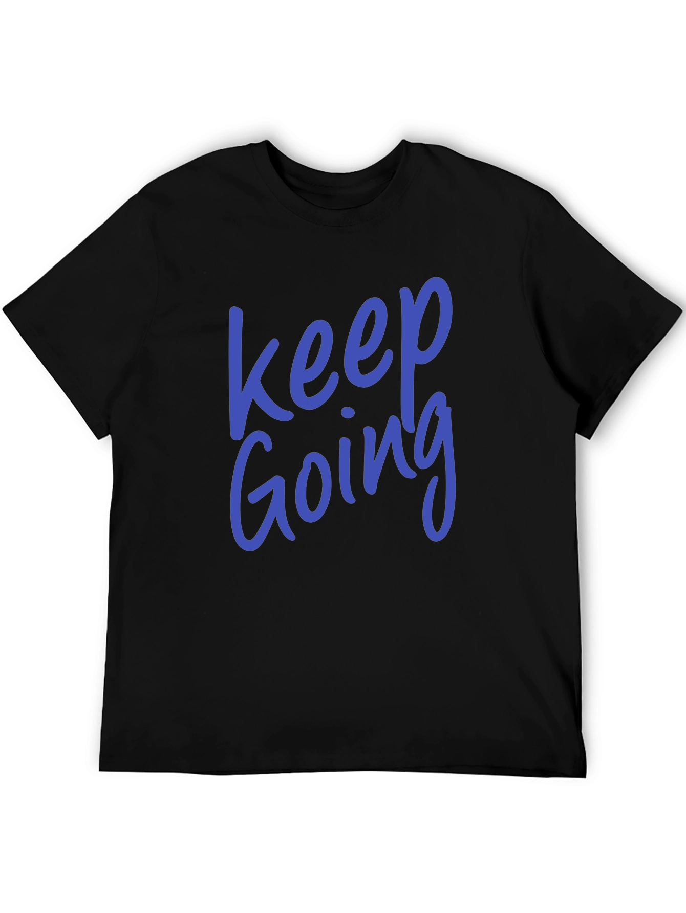 Black Keep Going Graphic T-Shirt - Motivational Tee view 5
