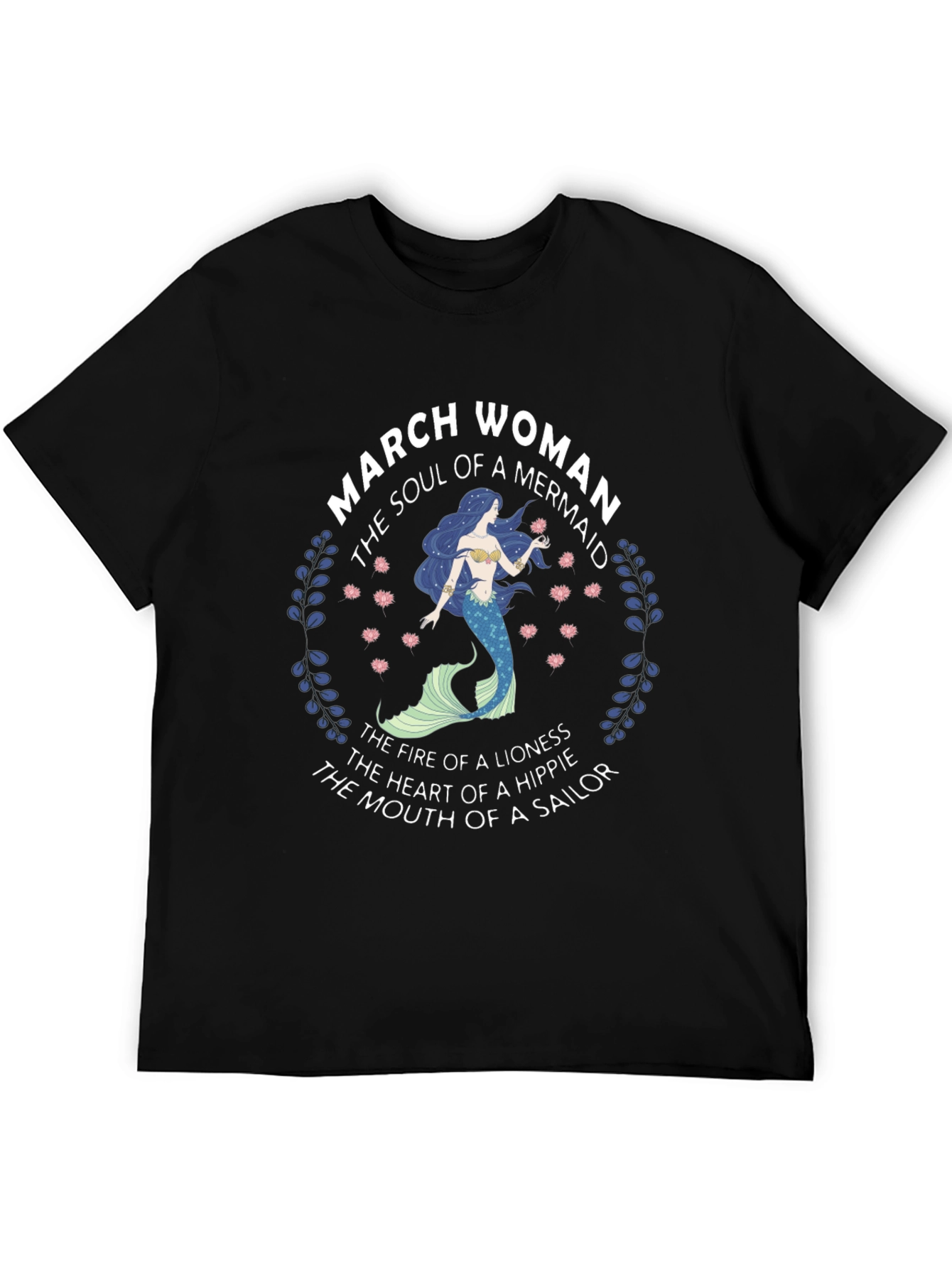 March Woman Mermaid T-Shirt - Soul of a Mermaid - 5