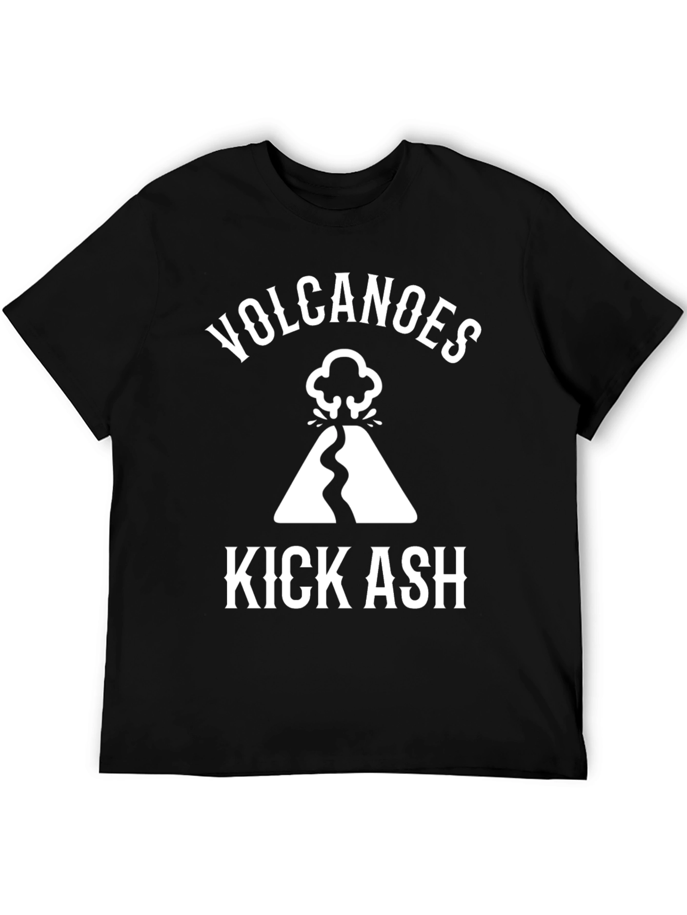 Black Volcanoes Kick Ash Graphic Tee view 5