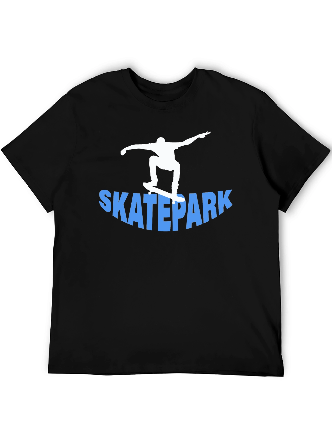 Black Skatepark T-Shirt - Cool Skater Design view 5