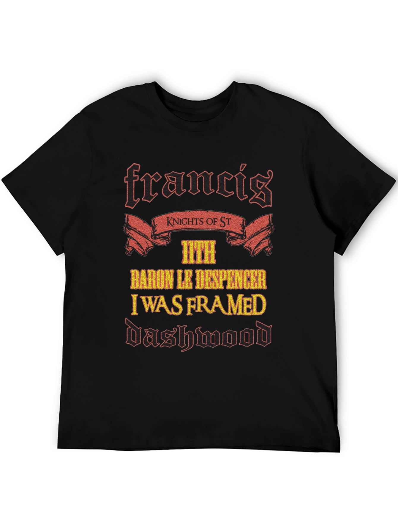 Black Francis Dashwood Knights T-Shirt view 5