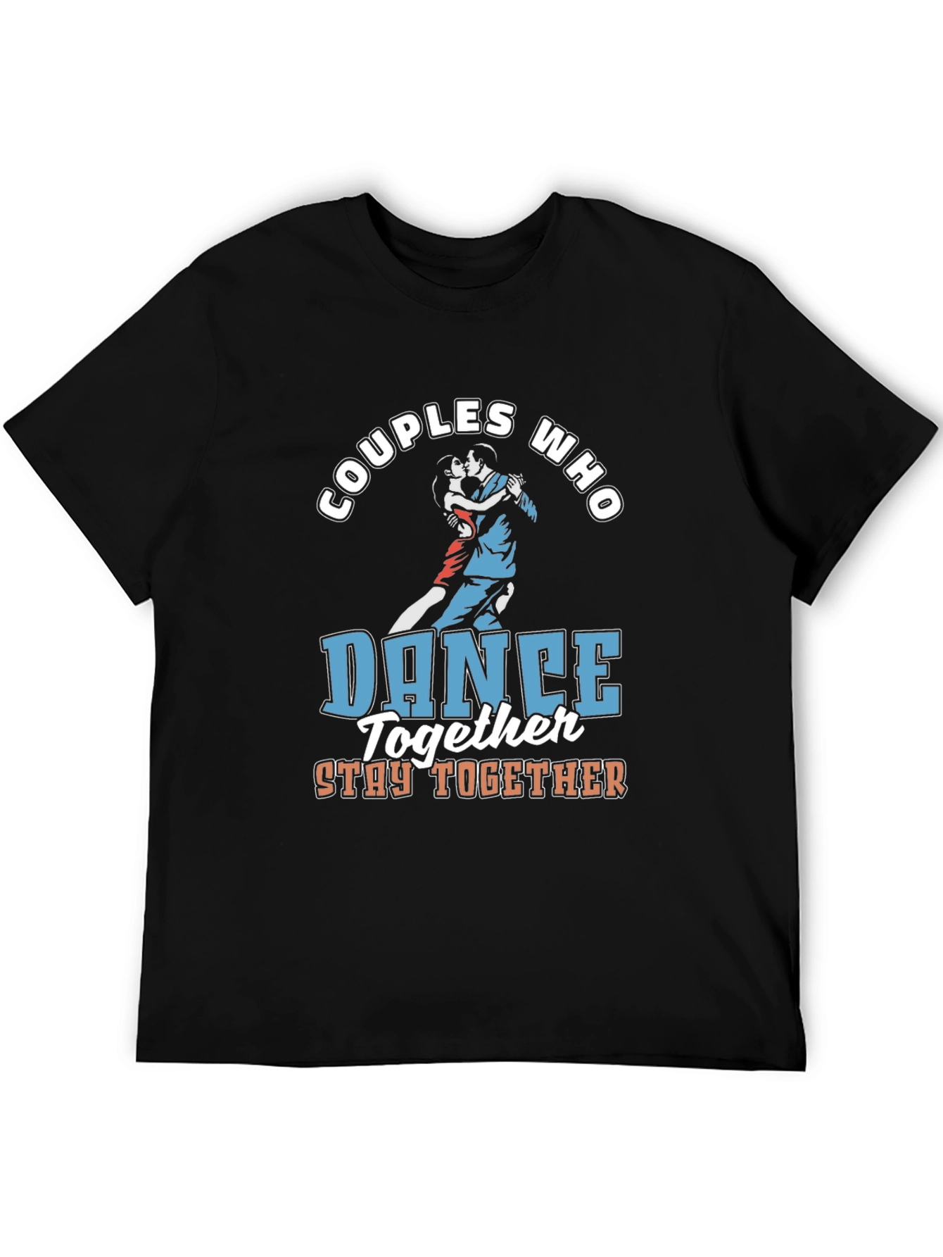 Black Couples Dance Together Graphic Tee view 5