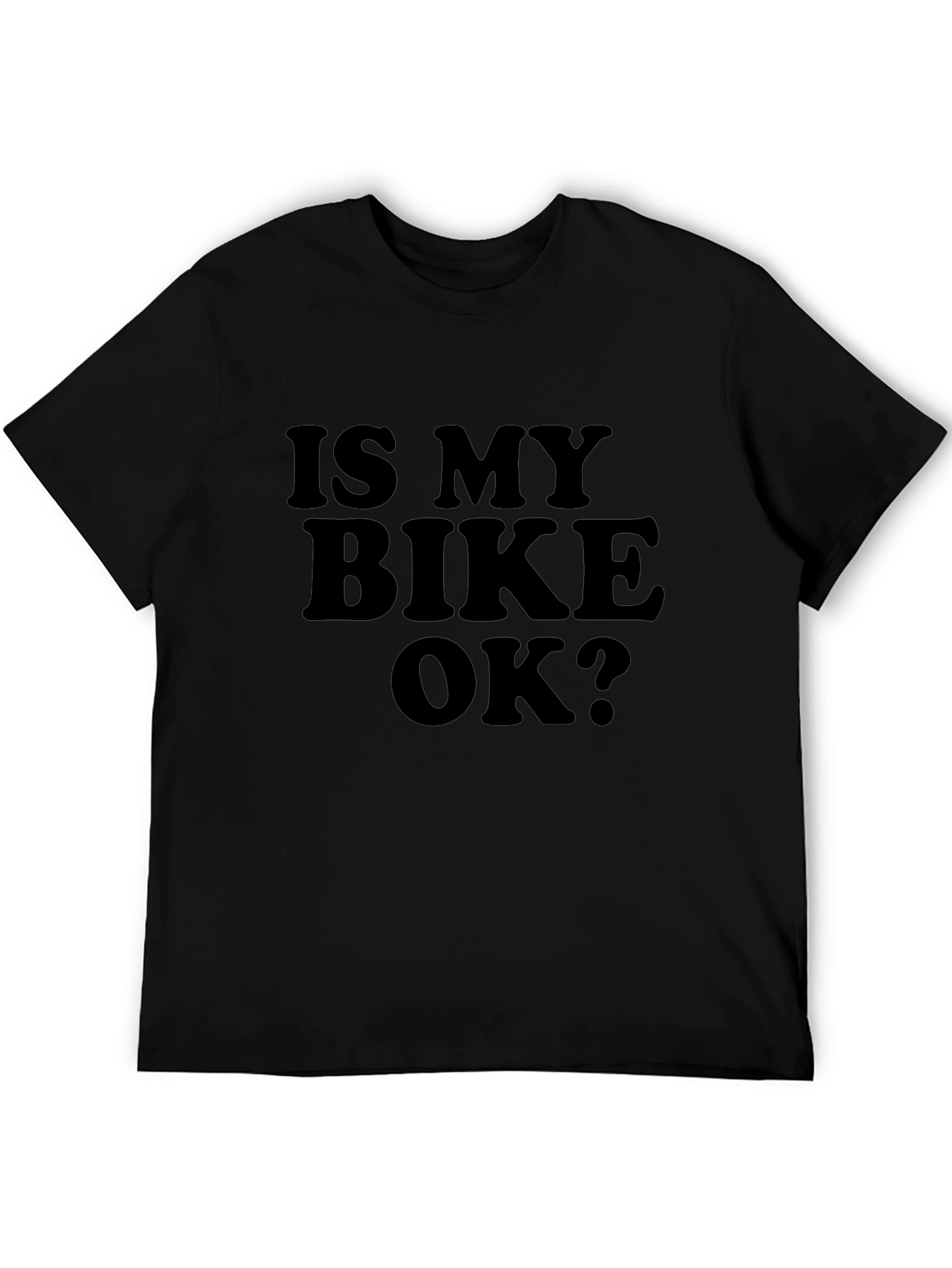 Black Is My Bike OK? Graphic Tee - Casual Comfort view 5