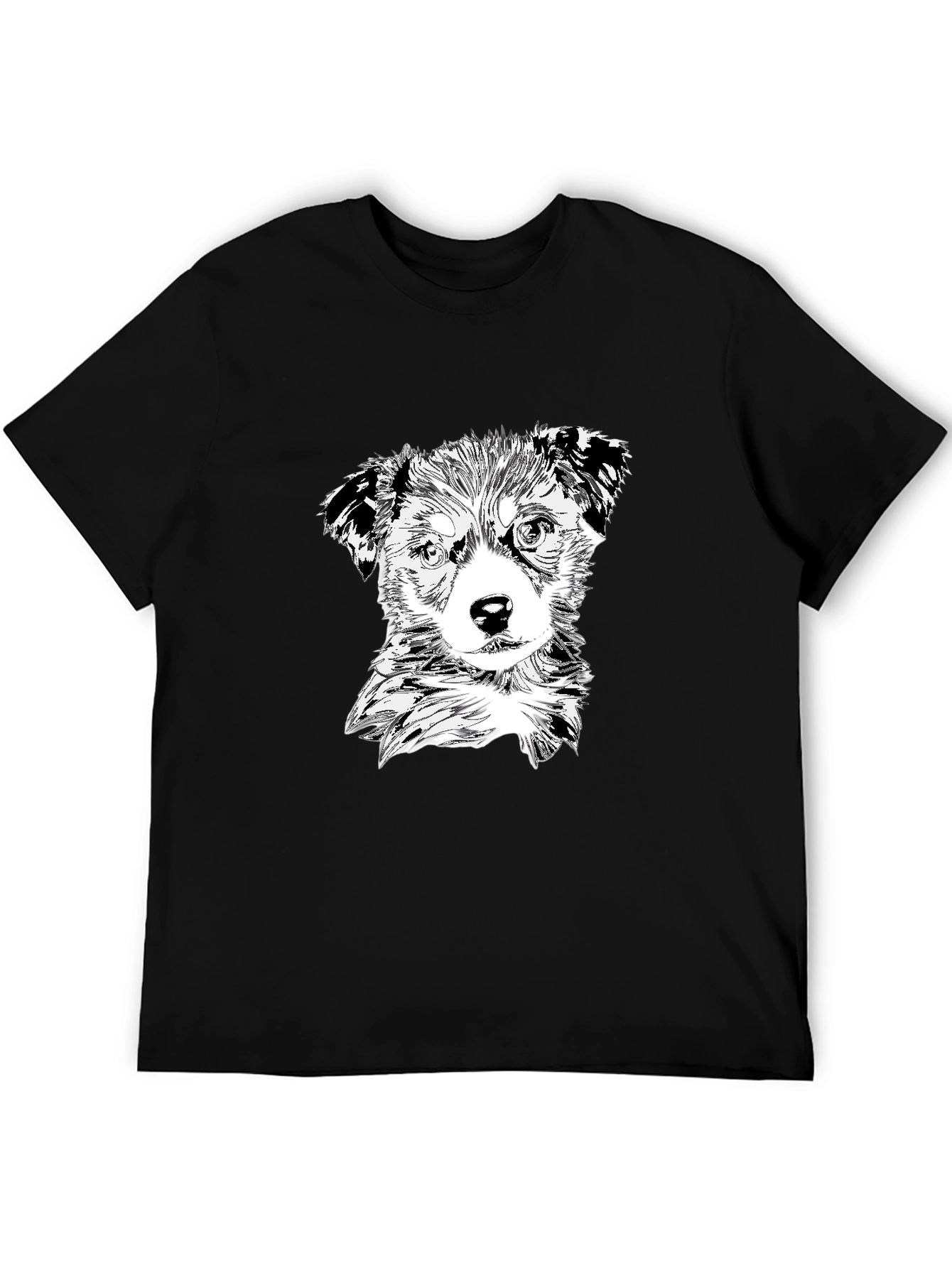 Black Dog Graphic Black T-Shirt view 5