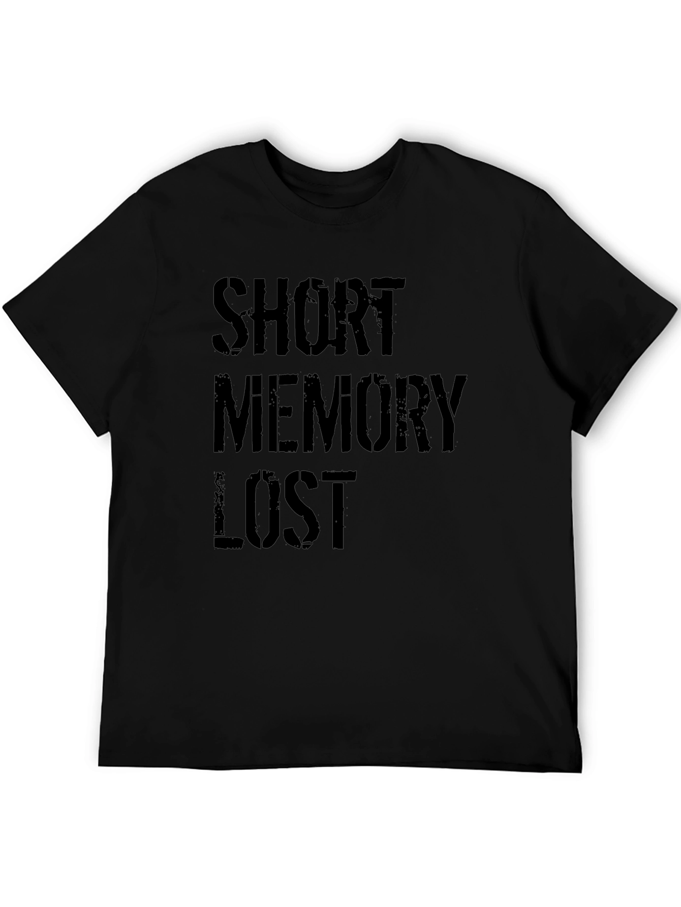 Black Short Memory Lost Graphic Tee view 5