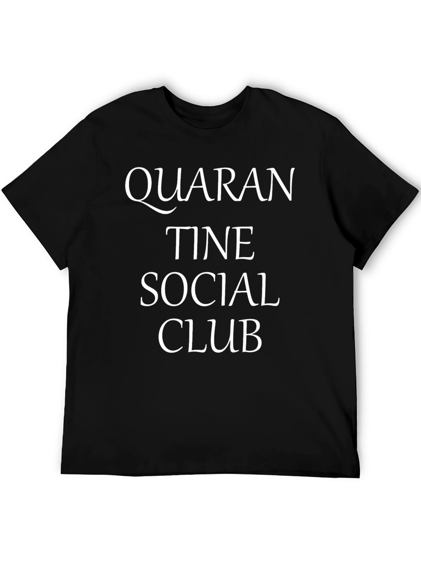 Black Quarantine Social Club Graphic T-Shirt view 5