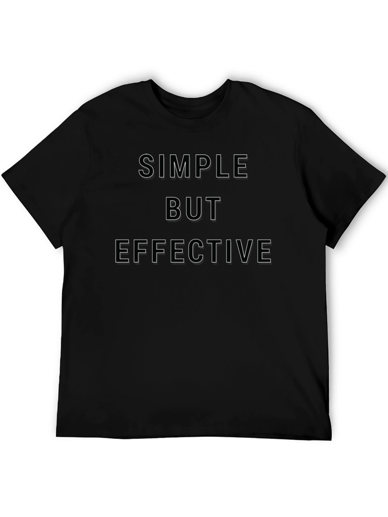 Black Simple But Effective Black Graphic Tee view 5