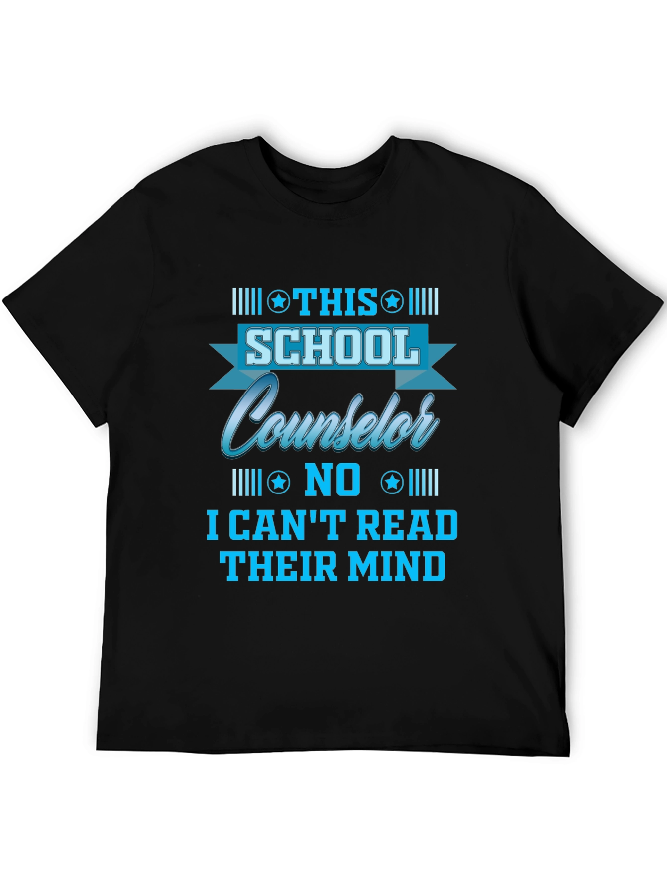 Black School Counselor T-Shirt - Read Minds? view 5