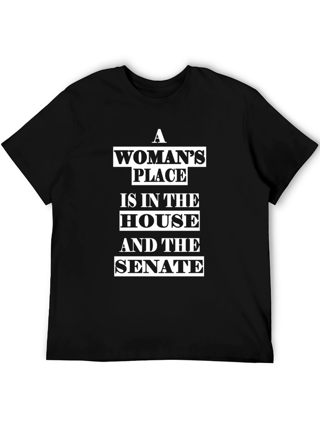 Black Feminist T-Shirt: A Woman's Place is in the House & Senate view 5