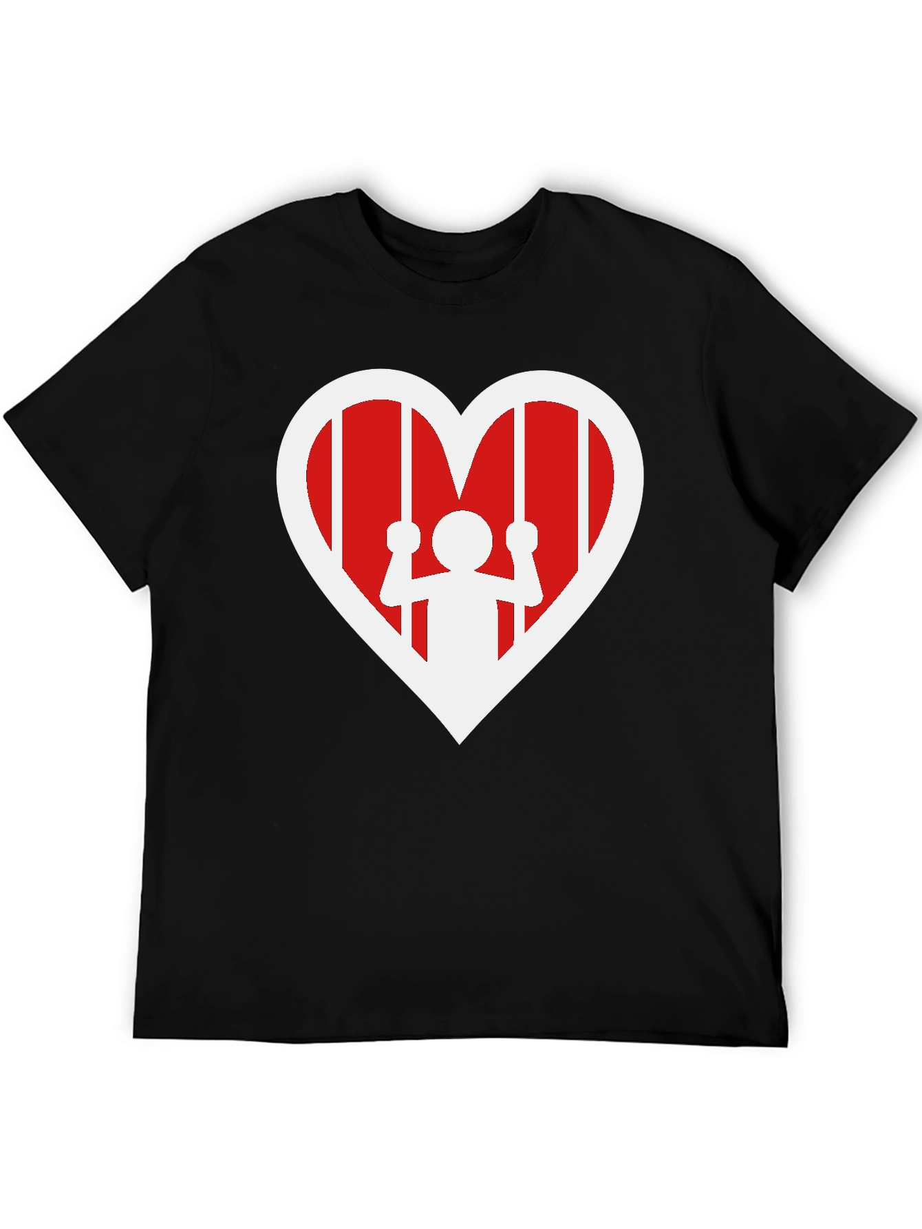 Black Heart Jail T-Shirt - Freedom in Love view 5