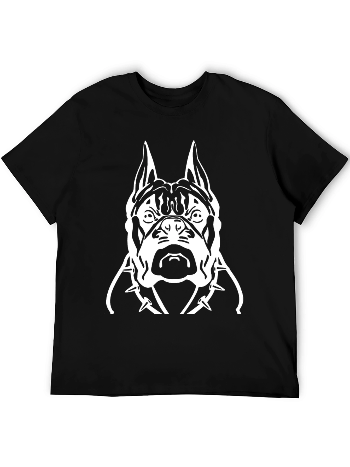 Black Black T-Shirt with Dog Graphic view 5