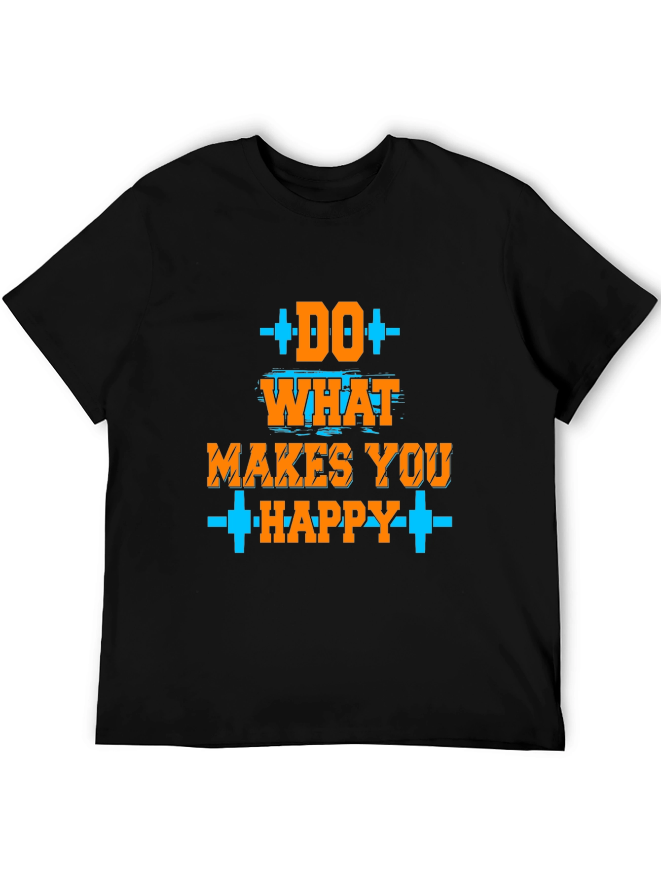 Black Do What Makes You Happy Graphic T-Shirt view 5