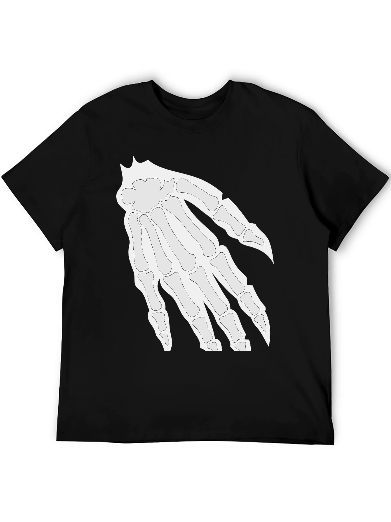 Black Skeleton Hand Graphic Tee - Halloween Ready! view 5