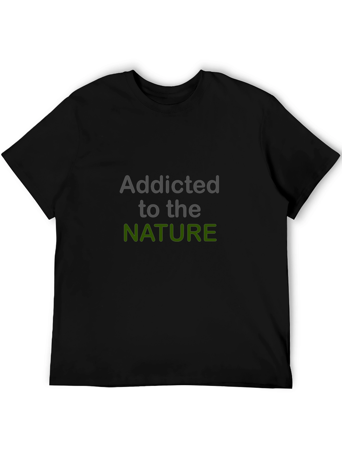 Black Addicted to Nature Black T-Shirt view 5
