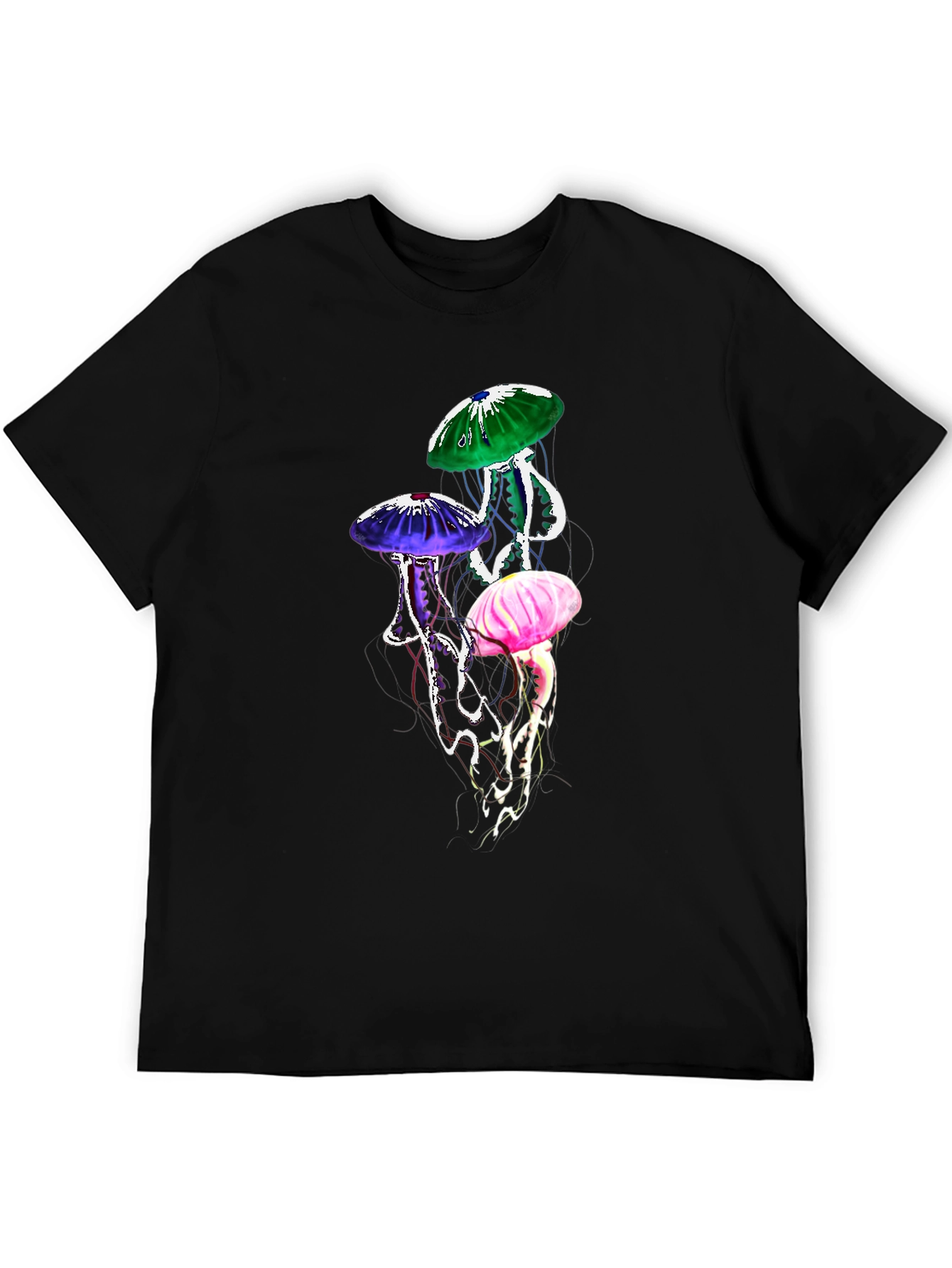 Black Jellyfish Graphic Tee - Unique Design view 5