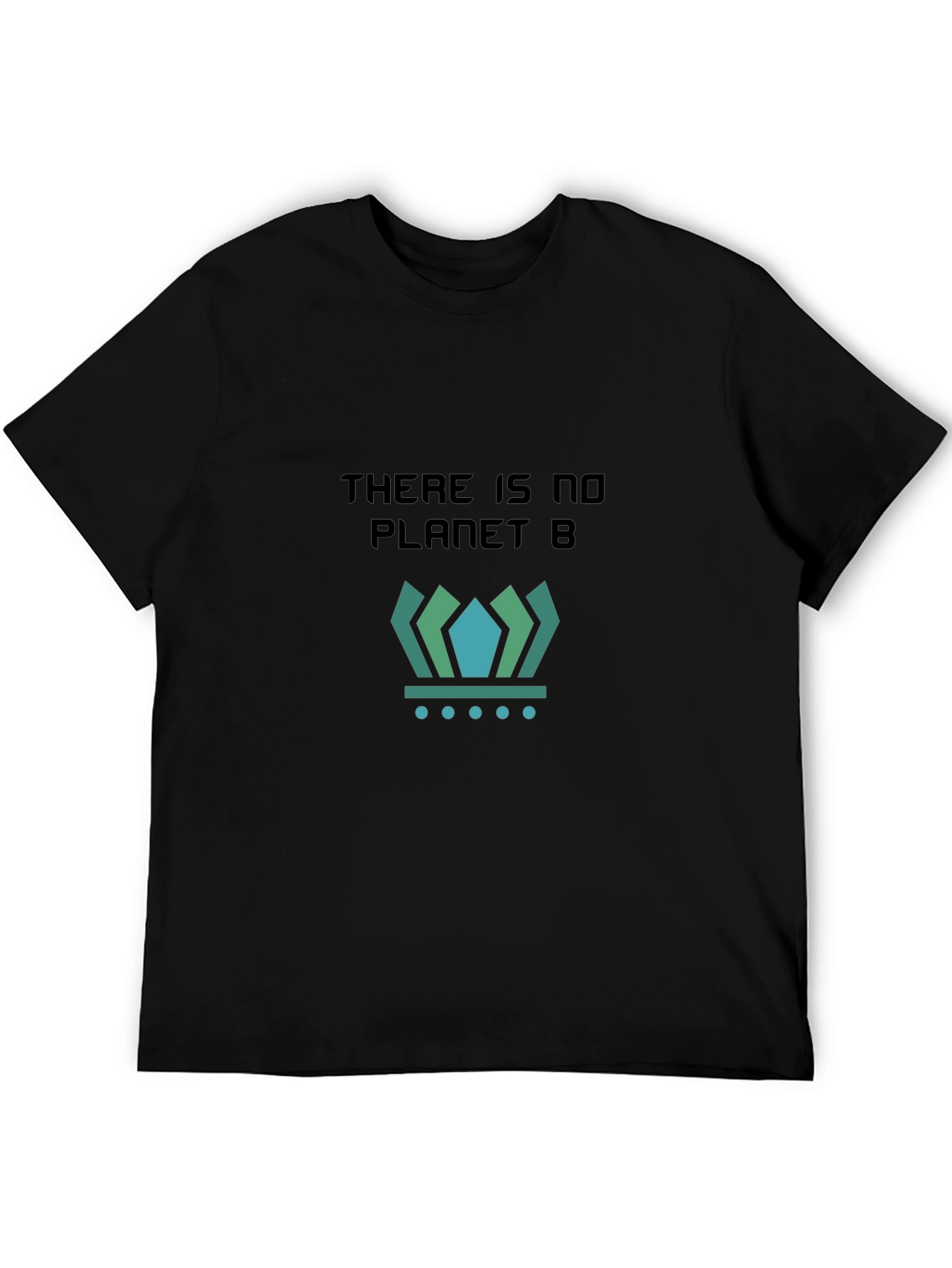Black There is No Planet B Black Graphic Tee view 5