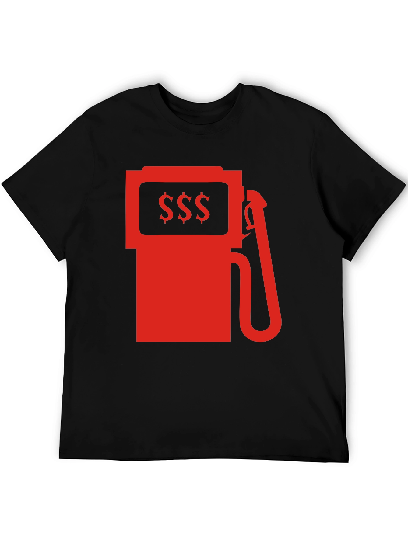 Black High Gas Prices Graphic Tee - Black Cotton T-Shirt view 5