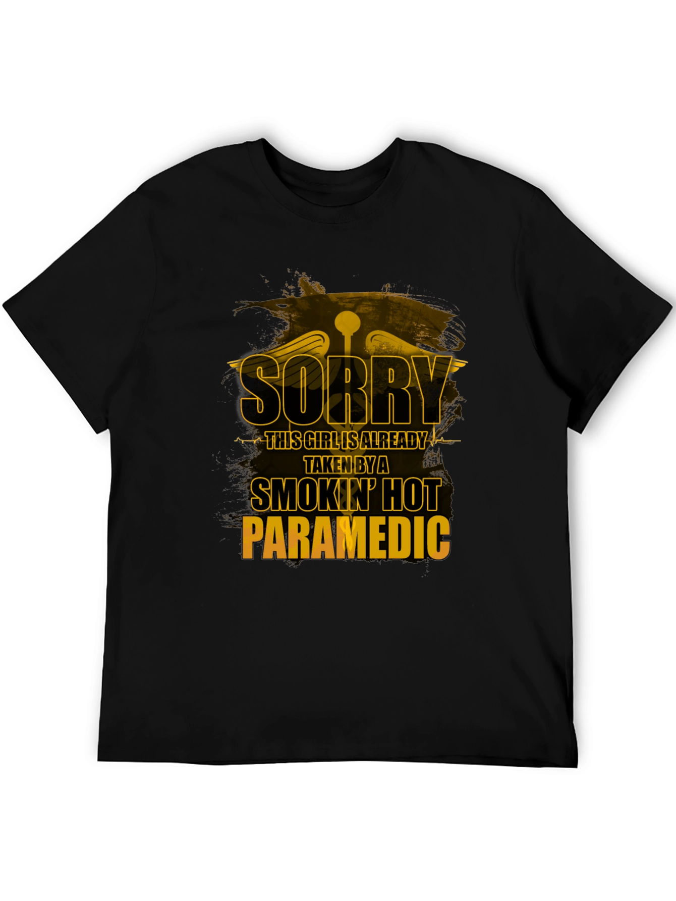 Black Smokin' Hot Paramedic T-Shirt - Funny Gift view 5