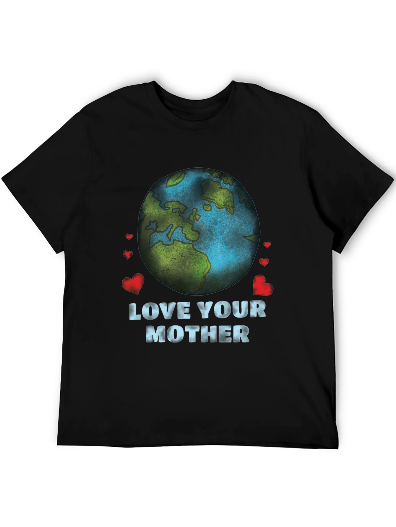 Black Love Your Mother Earth T-Shirt view 5