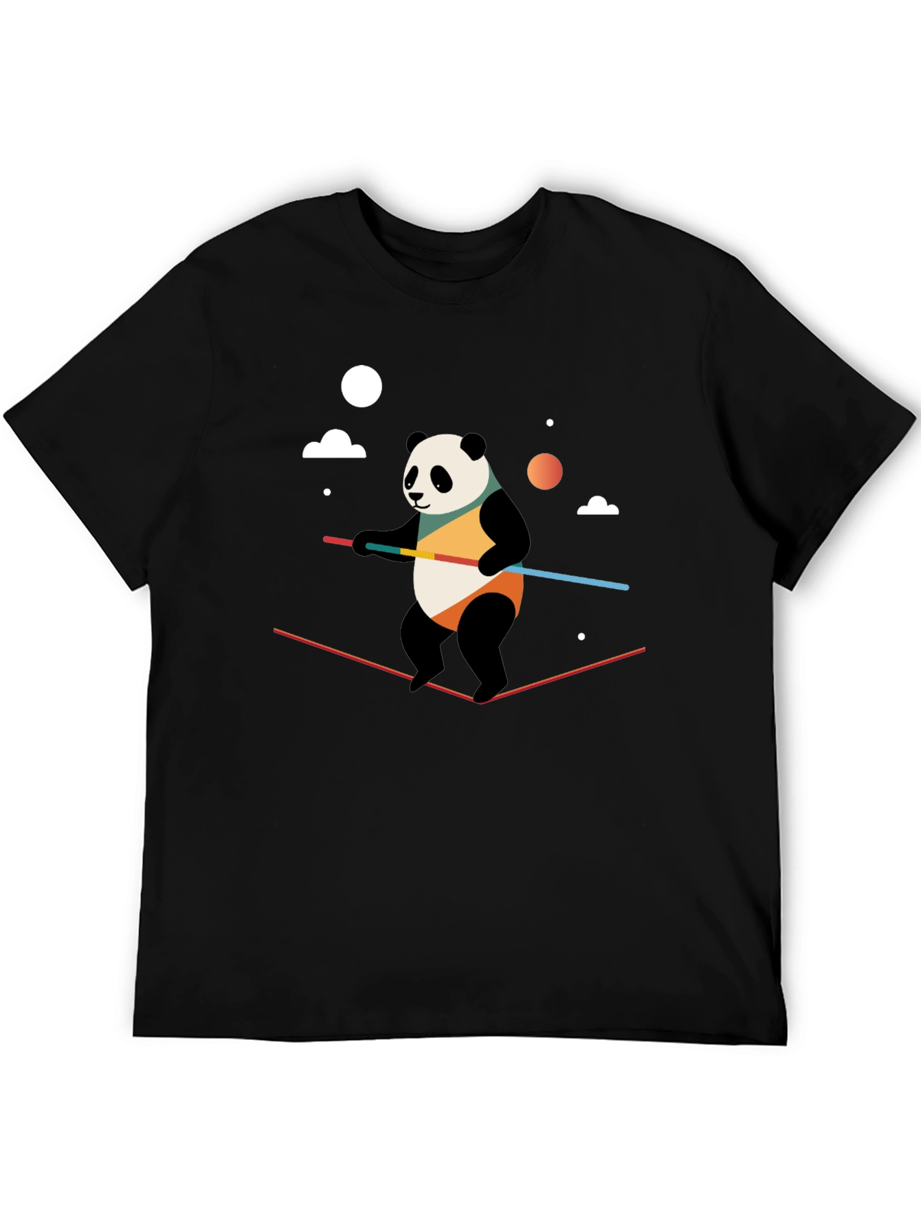 Black Panda Tightrope Walker Graphic Tee view 5