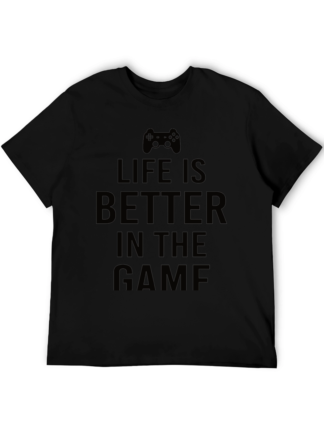 Black Life is Better in the Game Black T-Shirt view 5