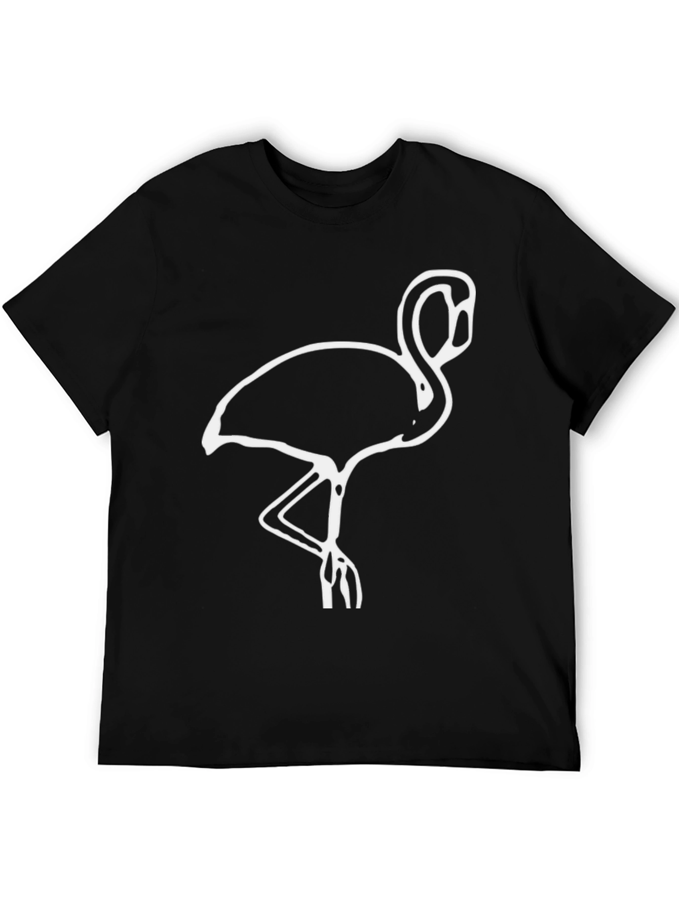 Black Black Flamingo Graphic Tee view 5