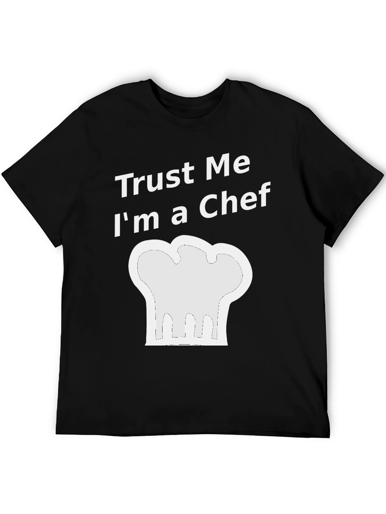 Black Trust Me I'm a Chef T-Shirt view 5