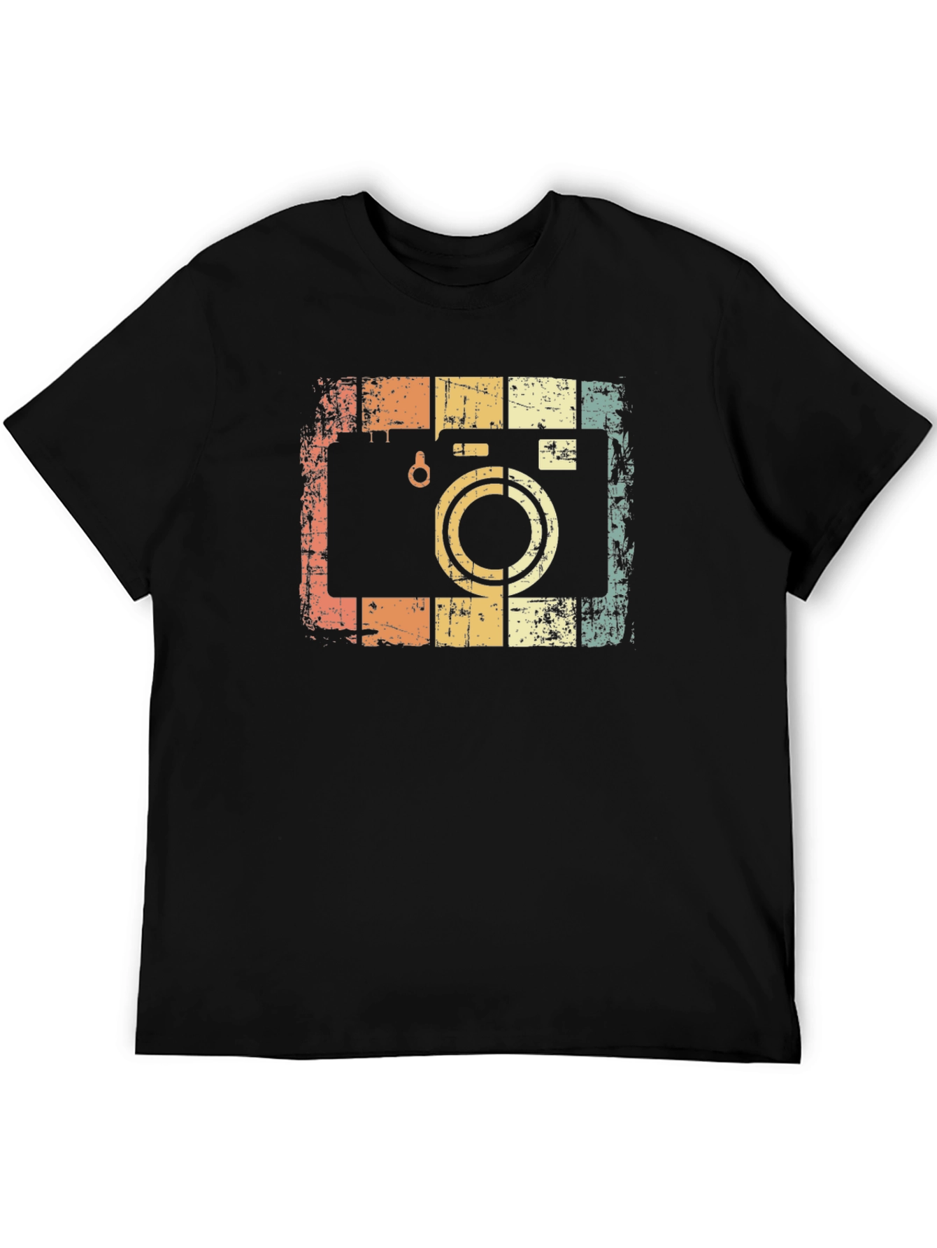 Black Retro Camera Graphic T-Shirt - Vintage Style Tee view 5