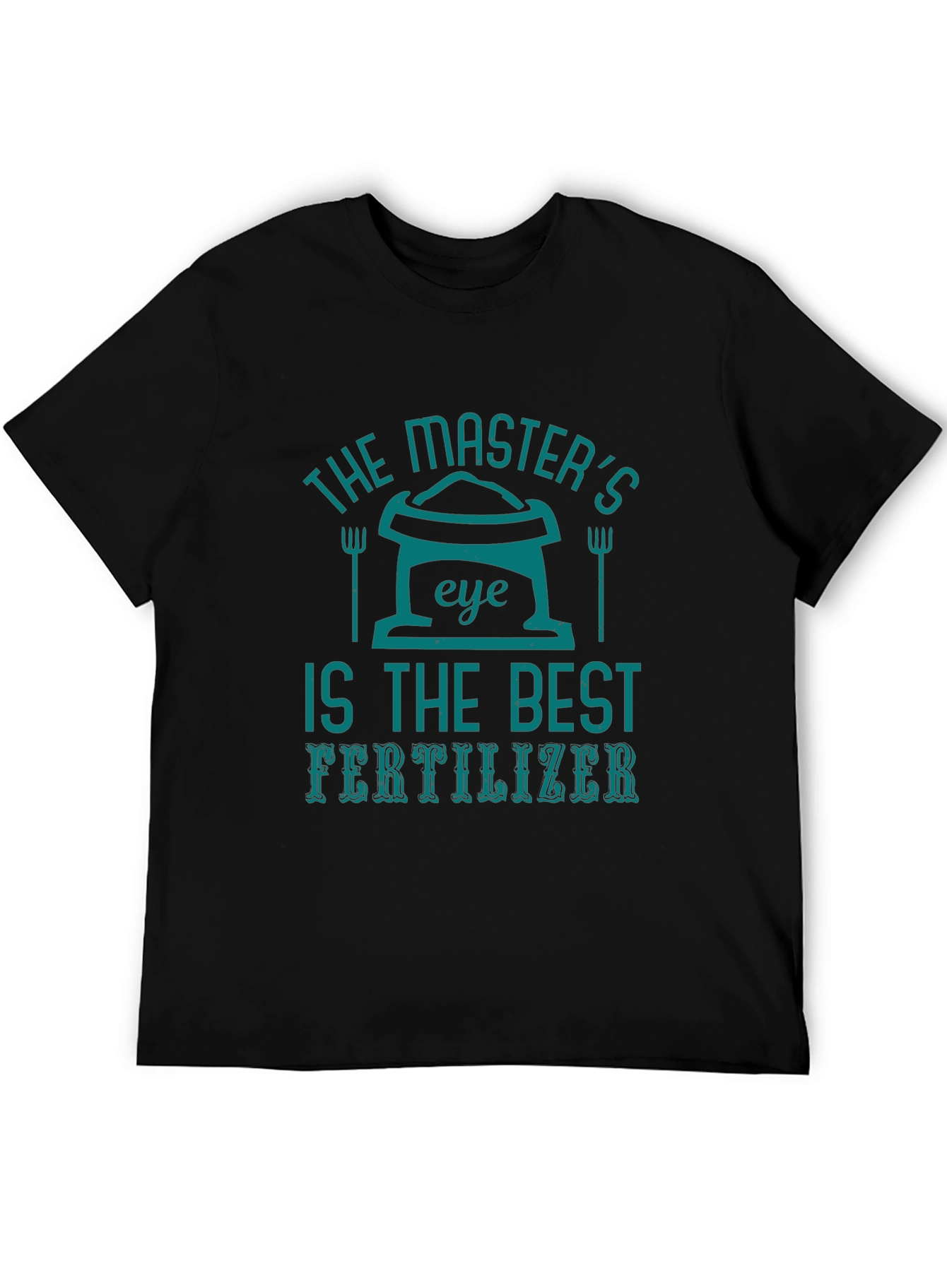 Black Master's Eye Fertilizer T-Shirt - Black Cotton Tee view 5