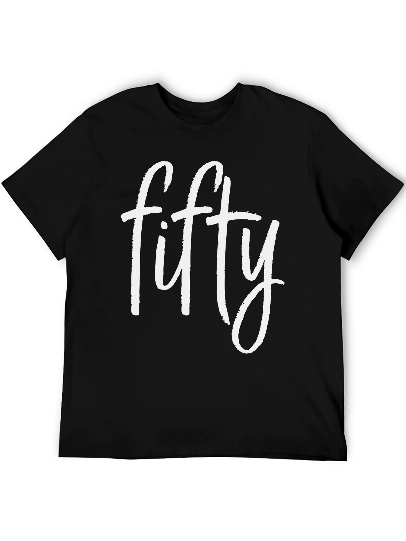 Black Fifty Graphic Tee - Birthday Gift Idea view 5