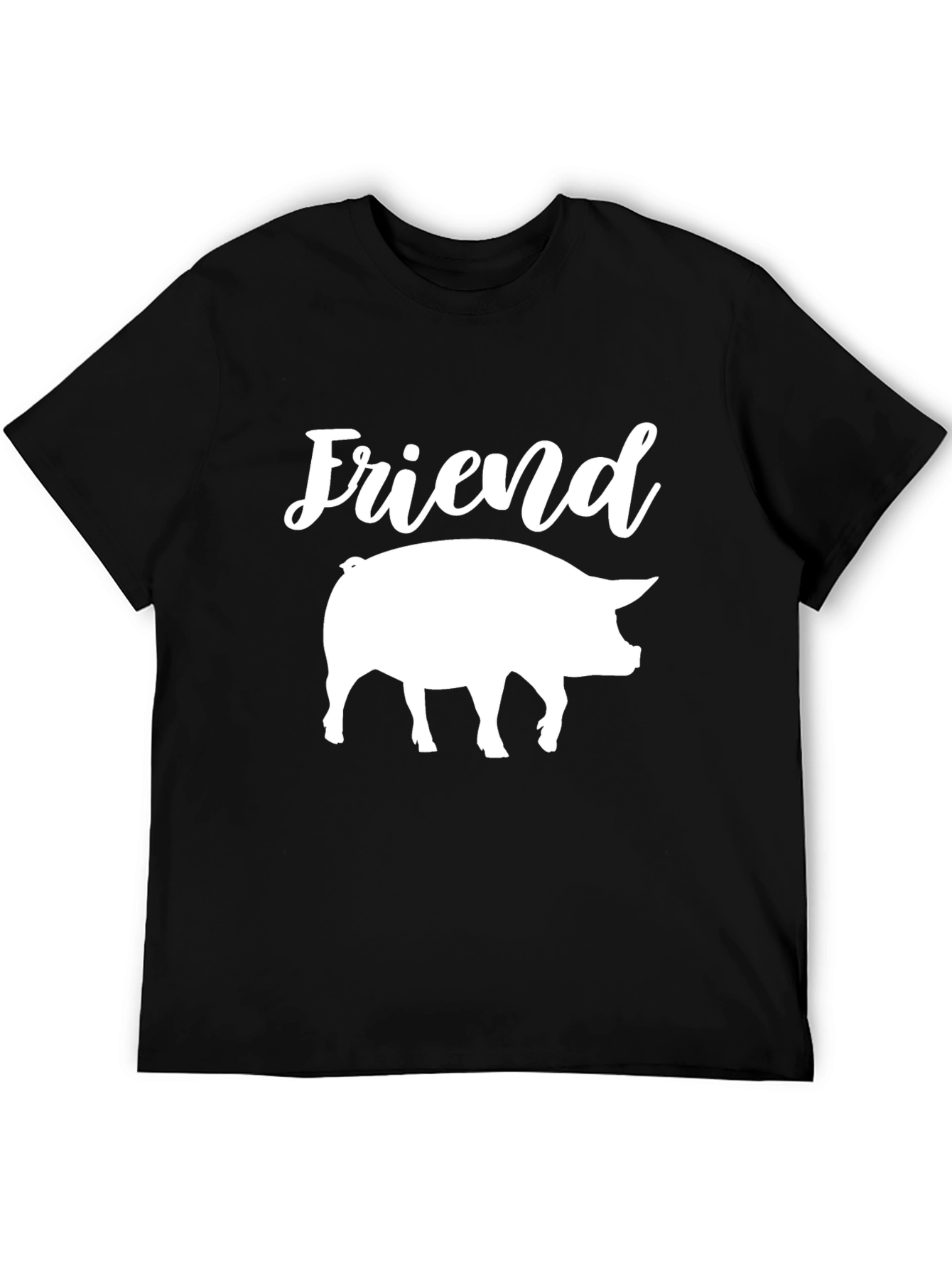 Black Pig Friend Graphic T-Shirt view 5