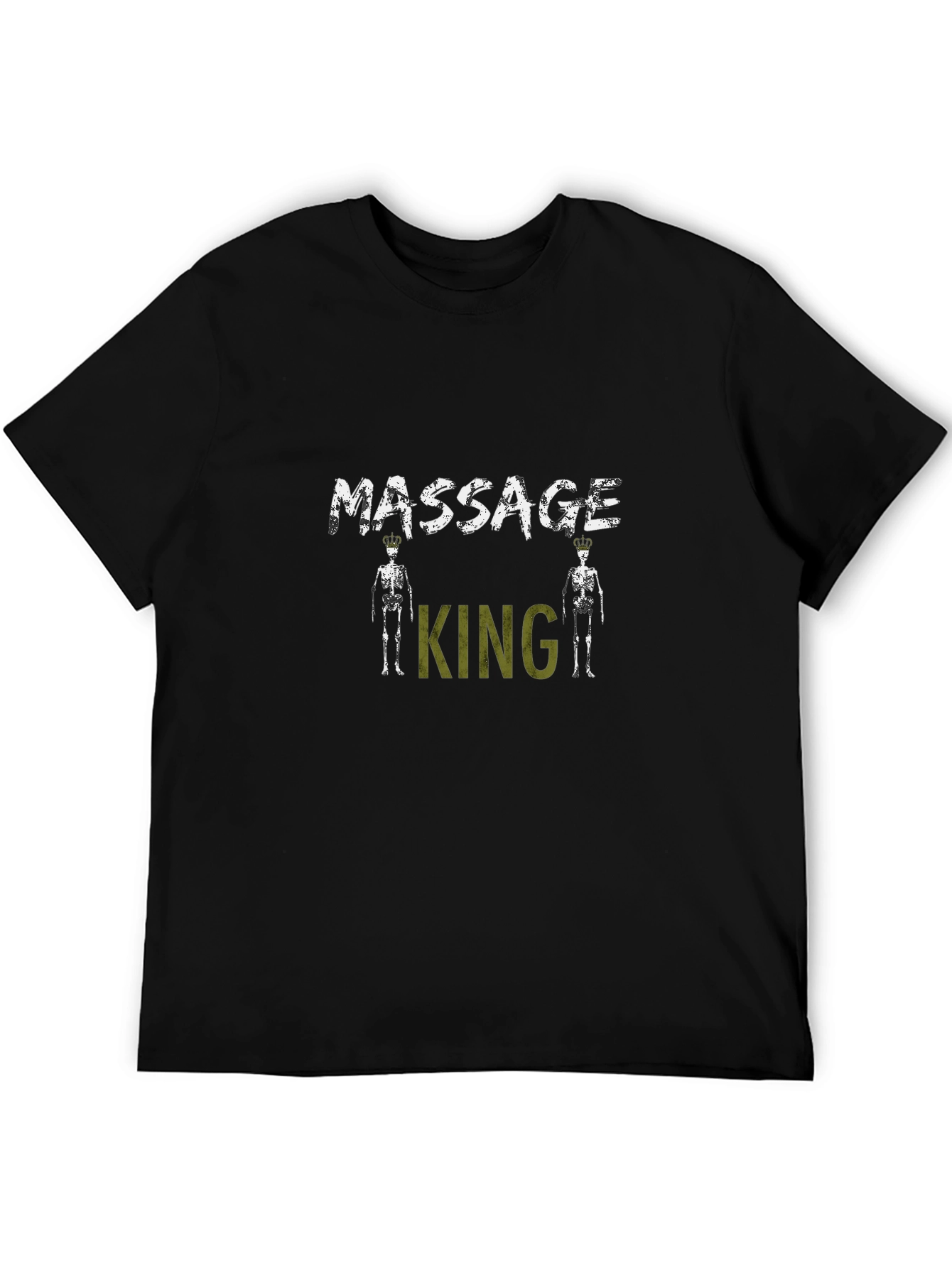Black Massage King Black T-Shirt view 5