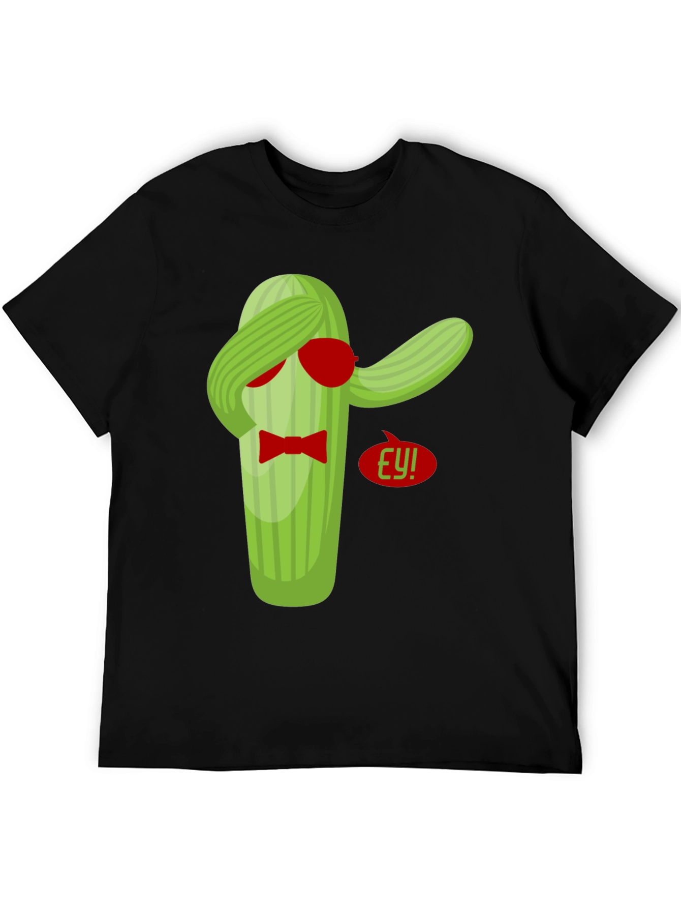 Black Dabbing Cactus T-Shirt - Funny Novelty Tee view 5