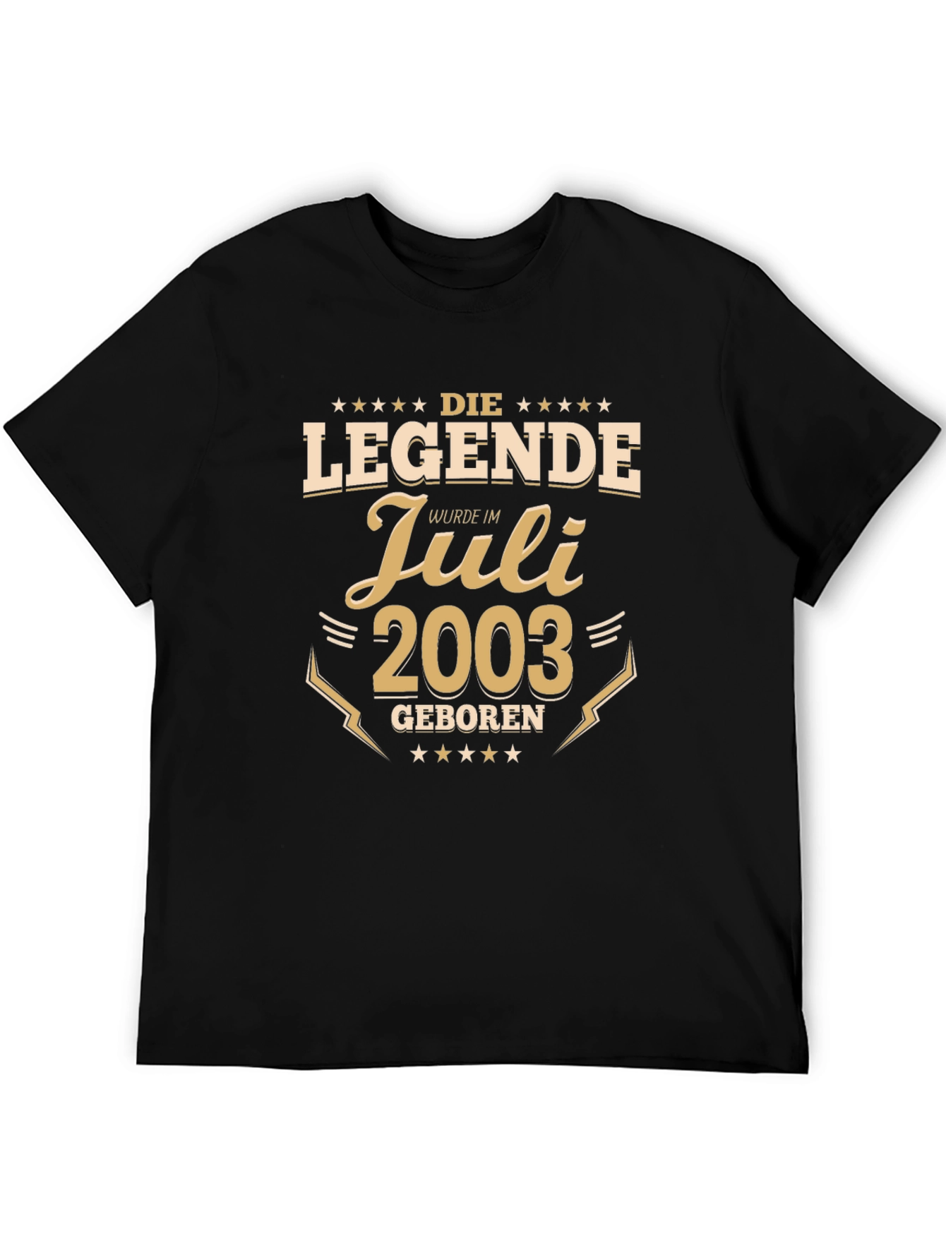 Black Legend Born in July 2003 T-Shirt view 5