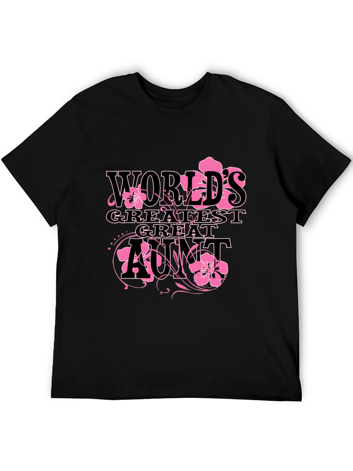 Black World's Greatest Great Aunt T-Shirt view 5
