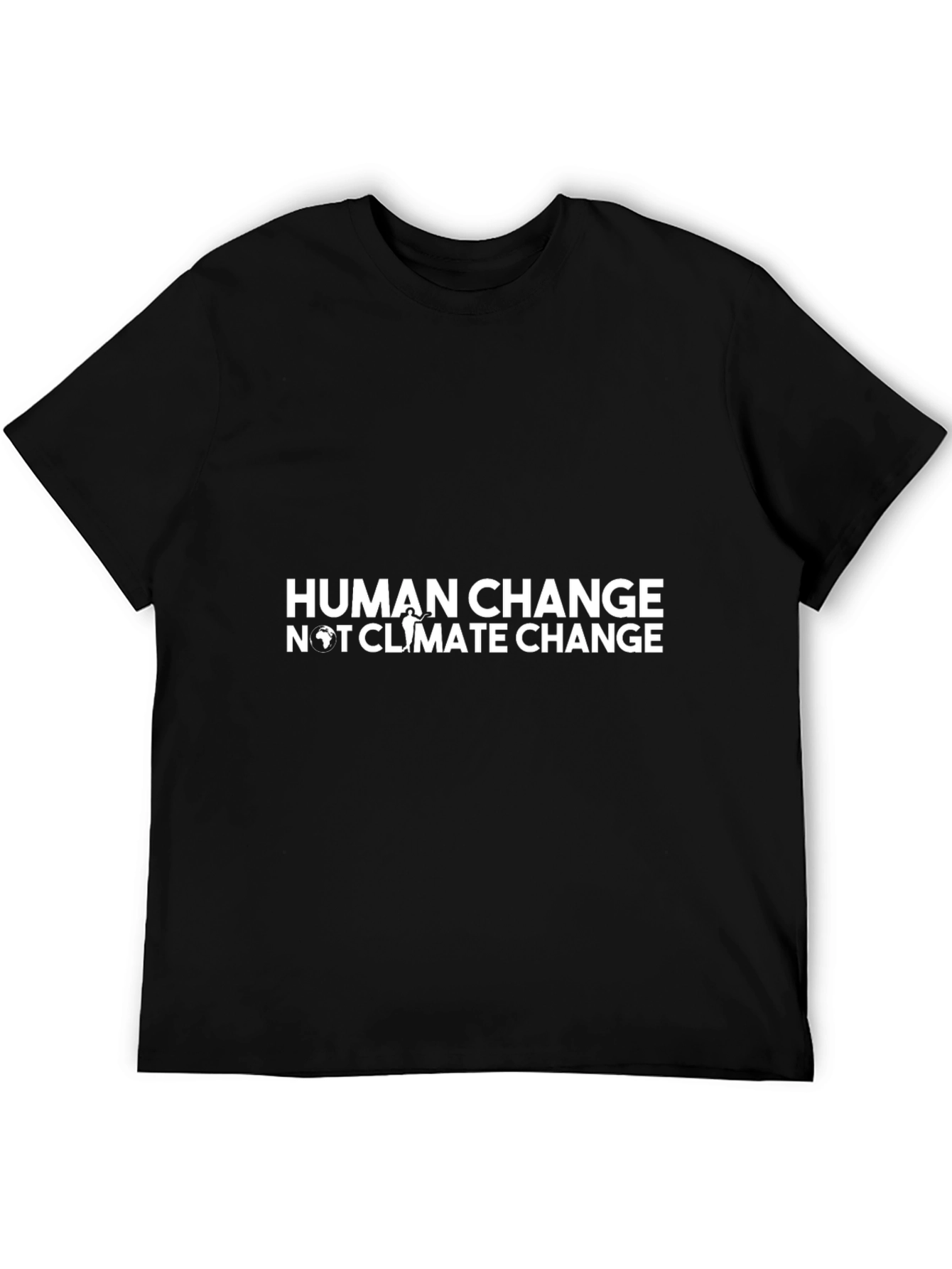 Black Human Change Tee - Black Short Sleeve T-Shirt view 5