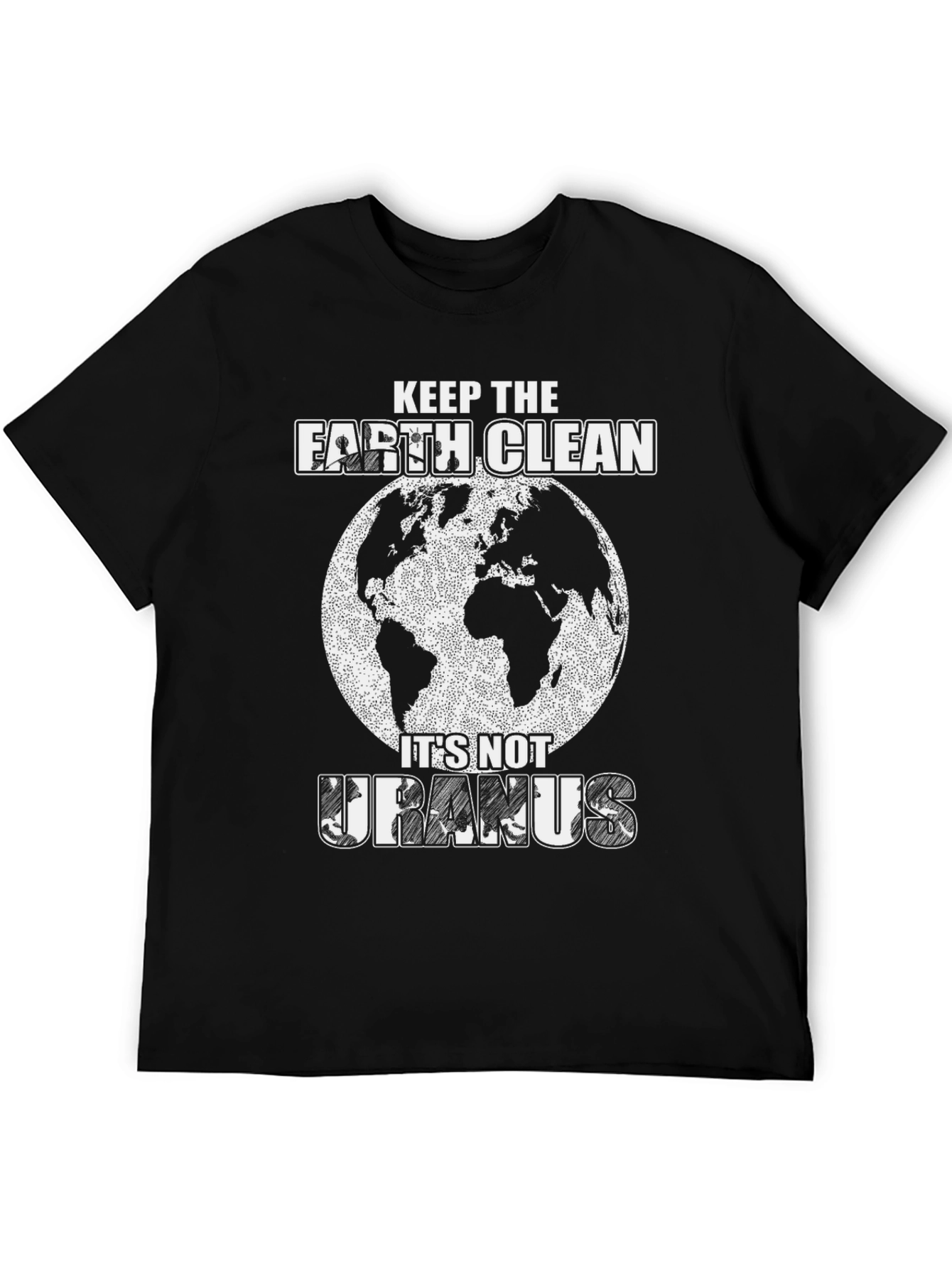 Black Keep the Earth Clean Graphic Tee - Save the Planet view 5