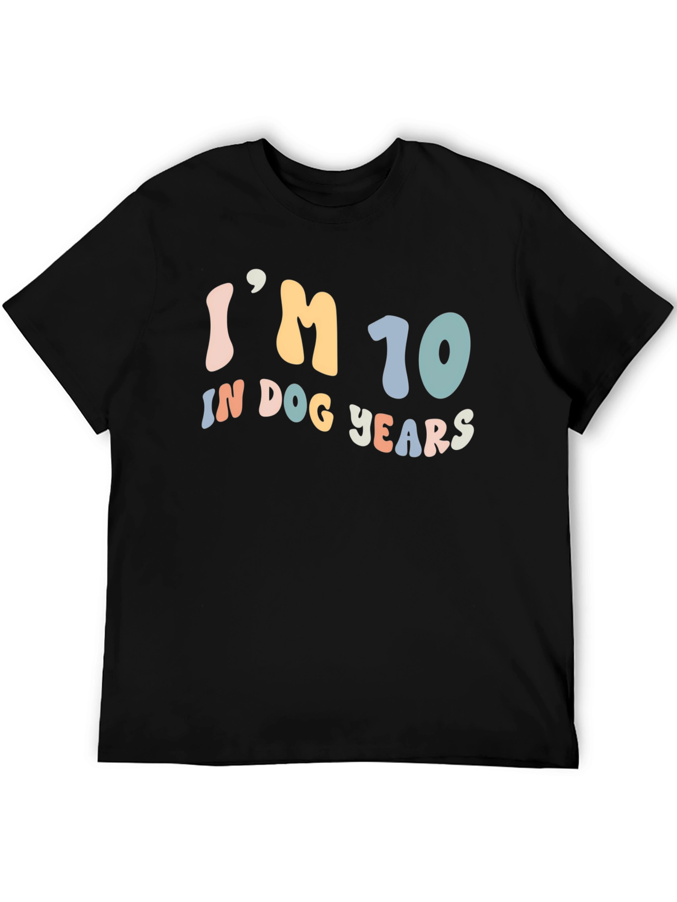 Black Fun "I'm 10 in Dog Years" Graphic Tee view 5