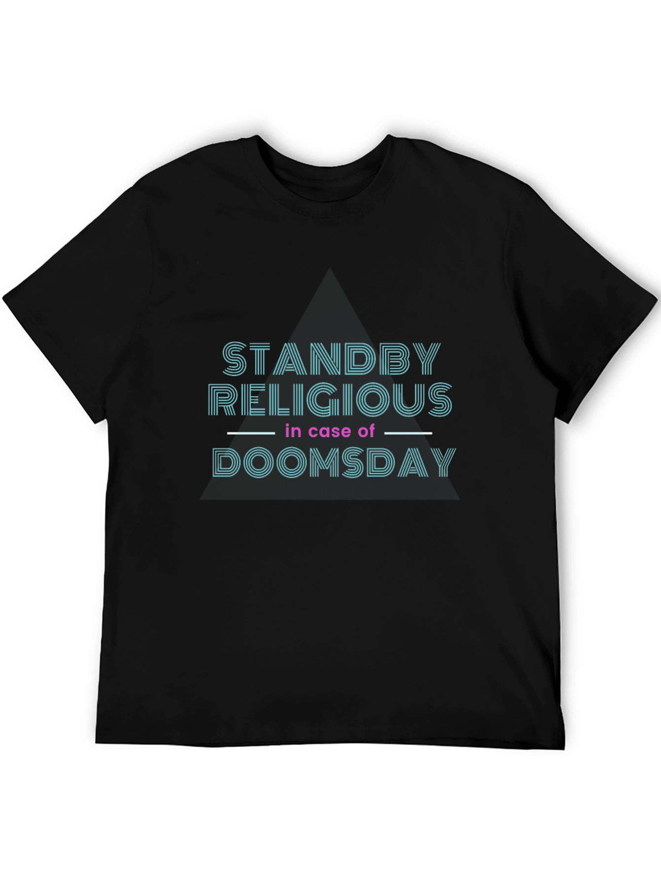 Black Standby Religious Doomsday T-Shirt view 5