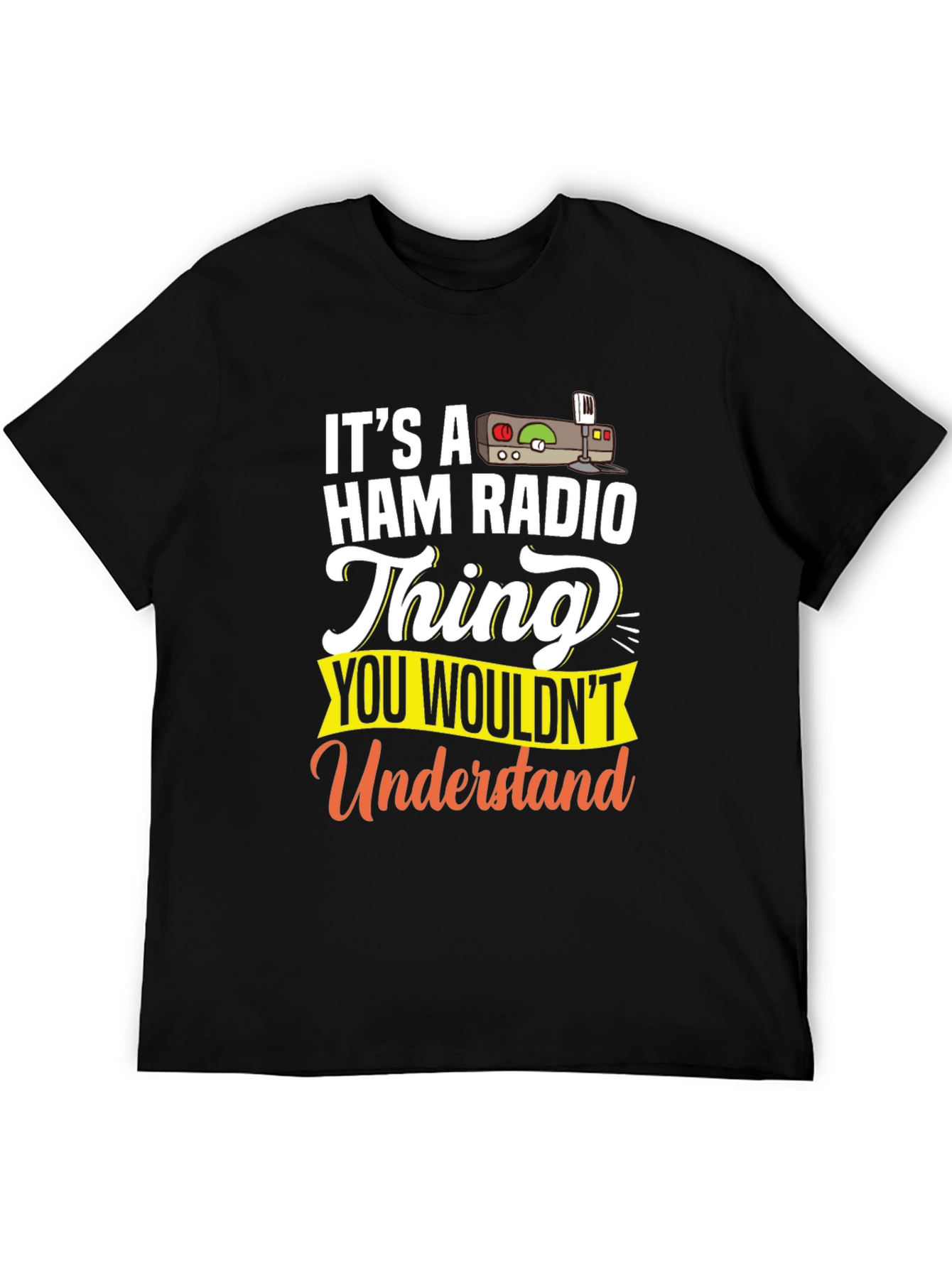 Black Ham Radio Thing T-Shirt view 5