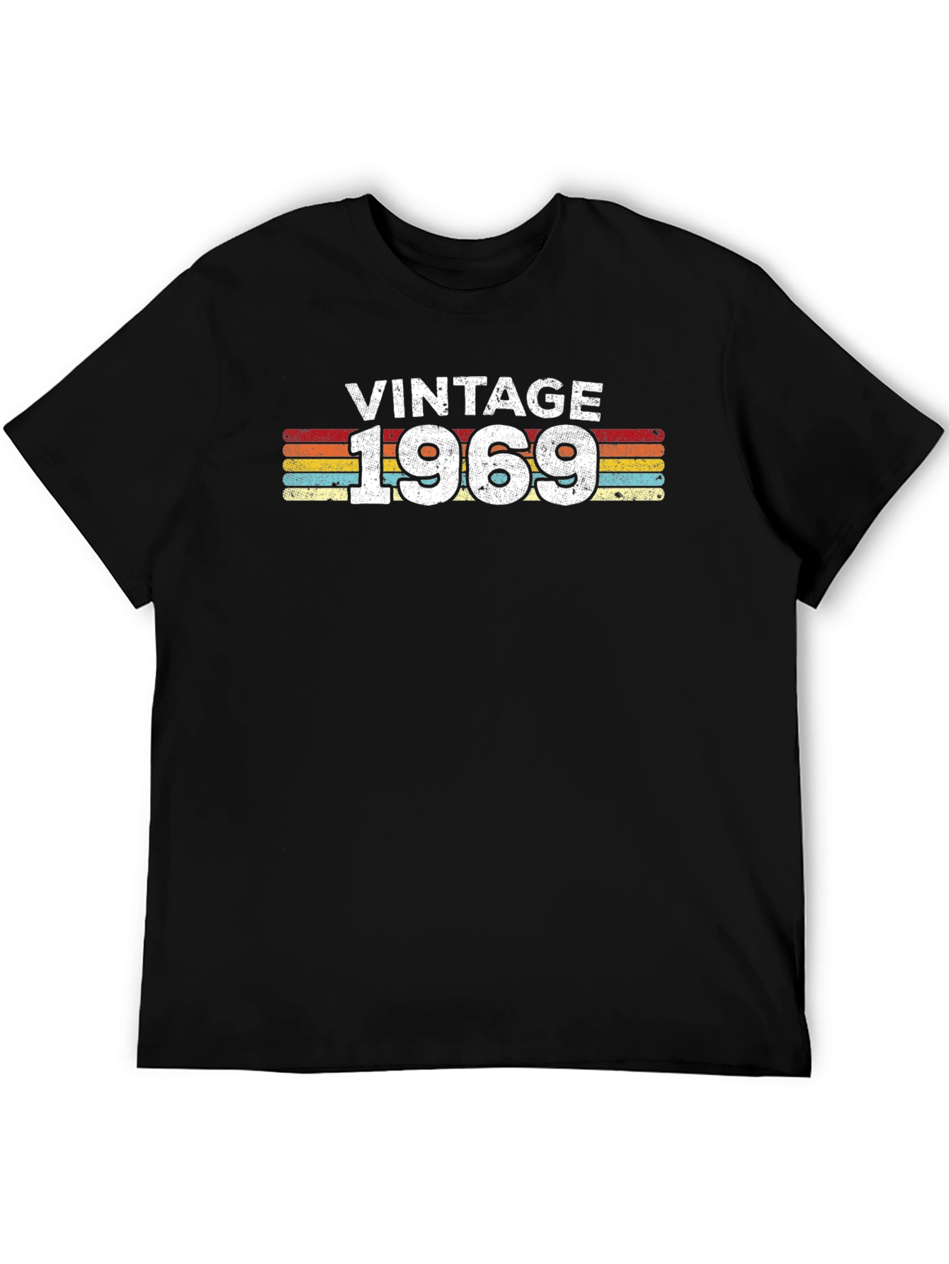 Black Vintage 1969 Graphic T-Shirt - Retro Style view 5